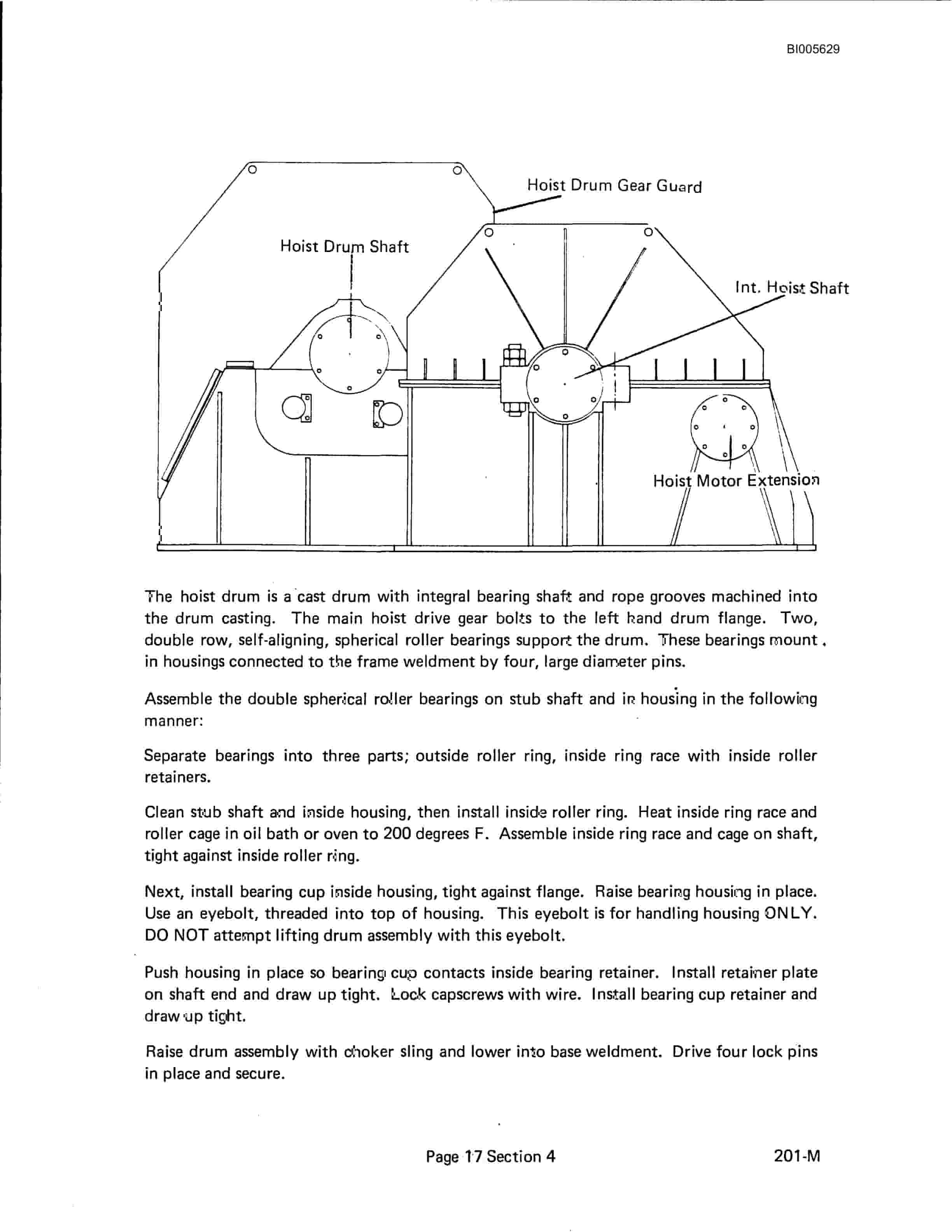 Bucyrus Marion 201-M Electric Shovel Technical Manual BI005629-4