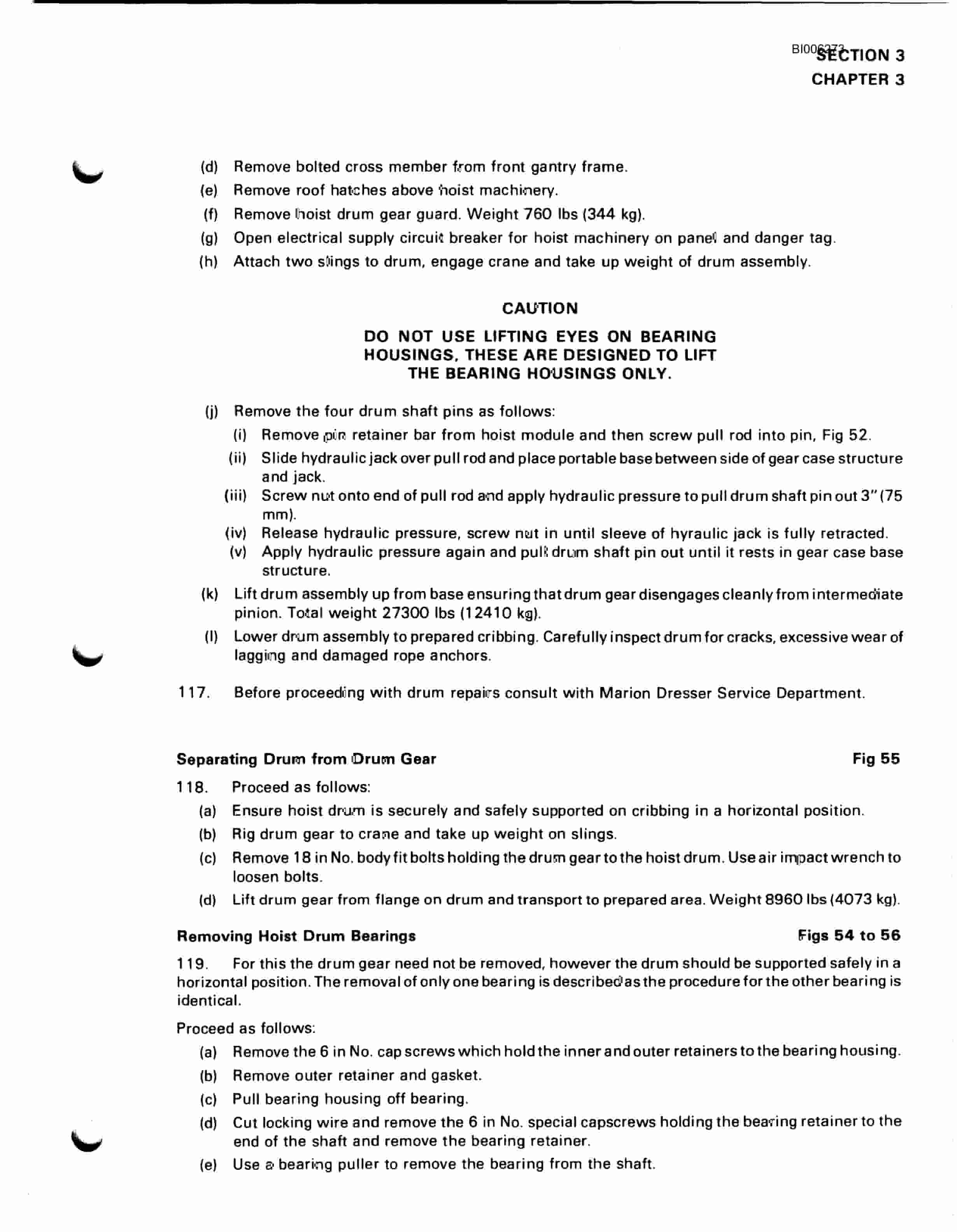 Bucyrus Marion 201-M-HR13 Electric Shovel Technical Manual BI006273-2