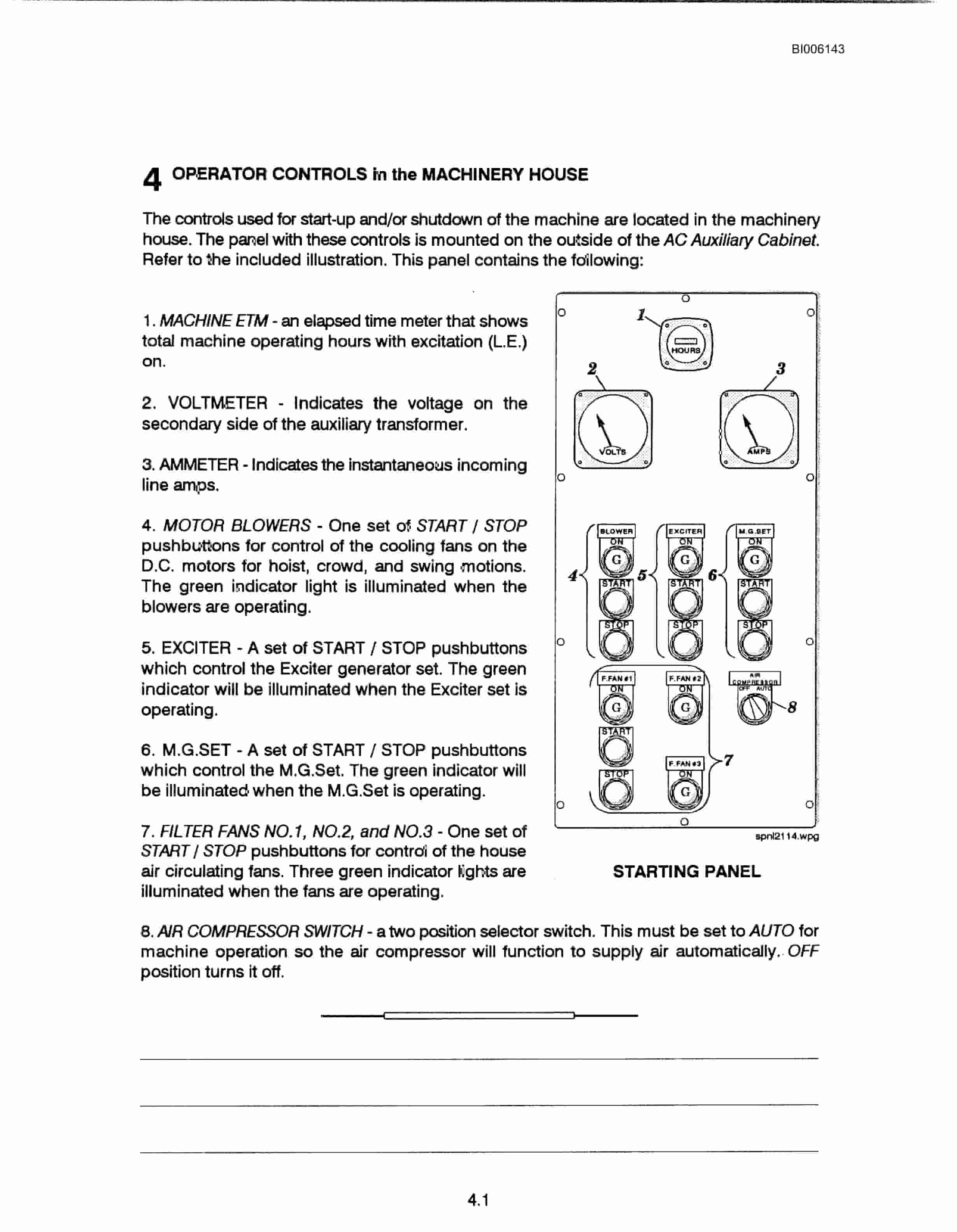 Bucyrus Marion 201-M Mining Shovel Technical Manual BI006143-5