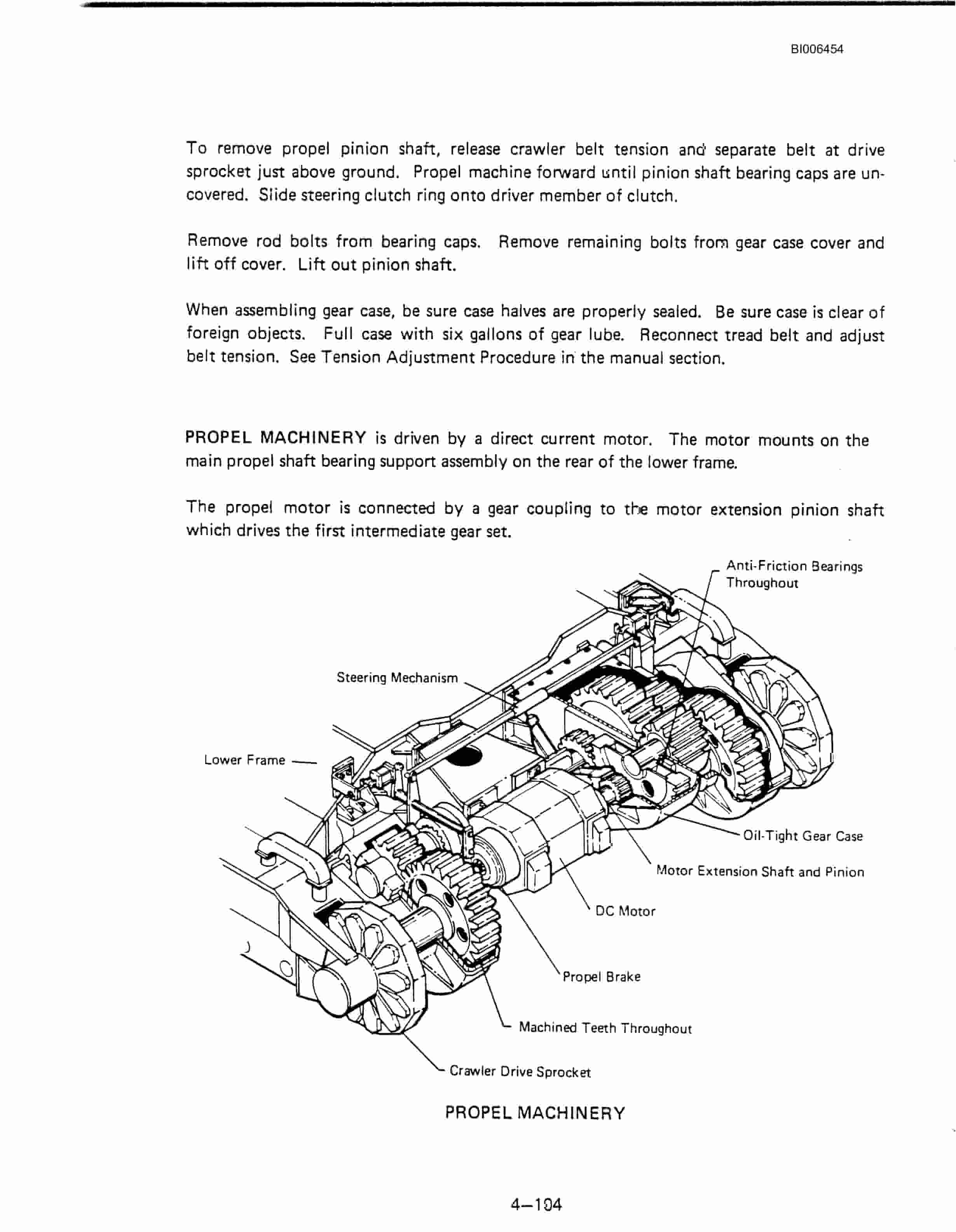 Bucyrus Marion 201-M Mining Shovel Technical Manual BI006454-2