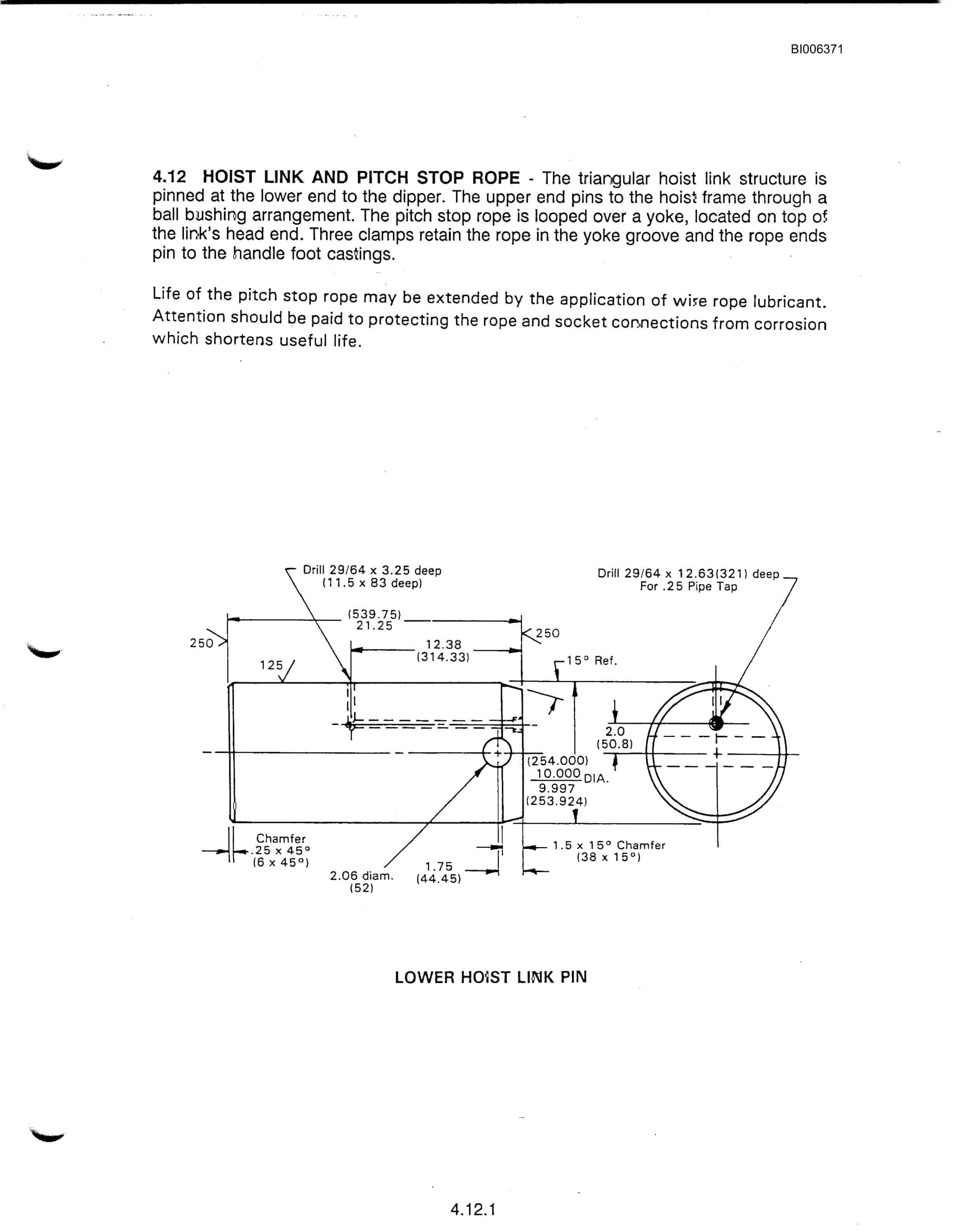 Bucyrus Marion 204-M Technical Manual BI006371-2