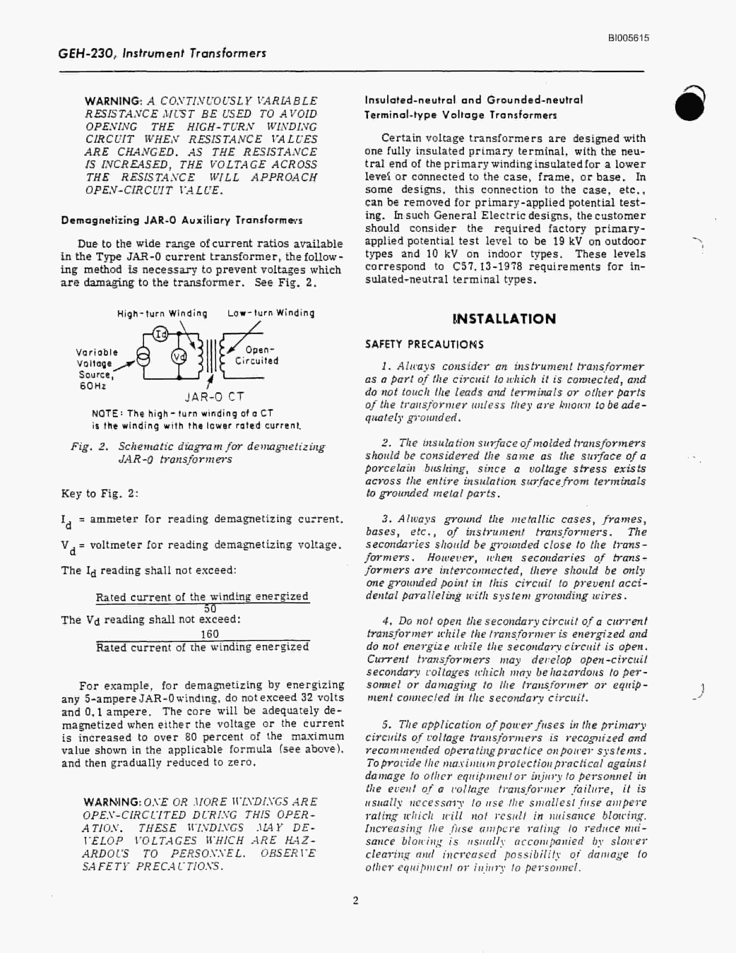 Bucyrus Marion 301-M Mining Shovel Technical Manual BI005615-2