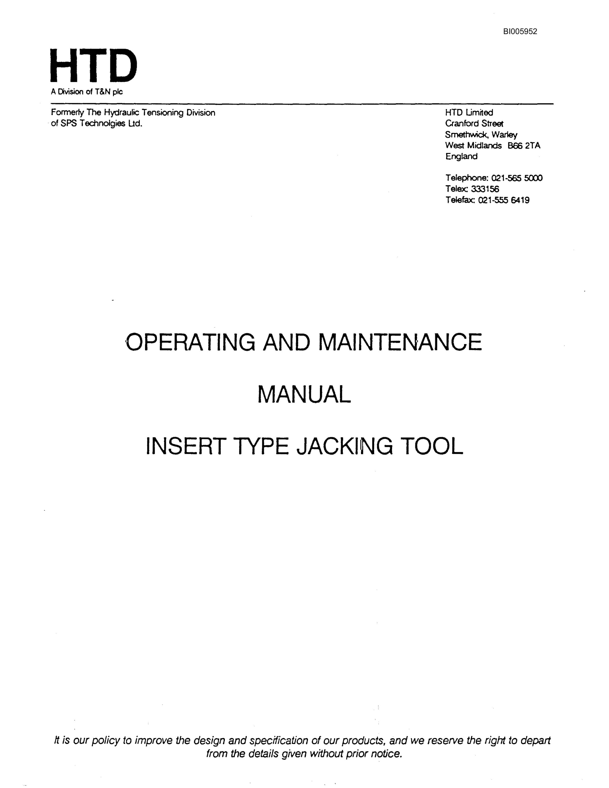 Bucyrus Marion 301-M Mining Shovel Technical Manual BI005952-5
