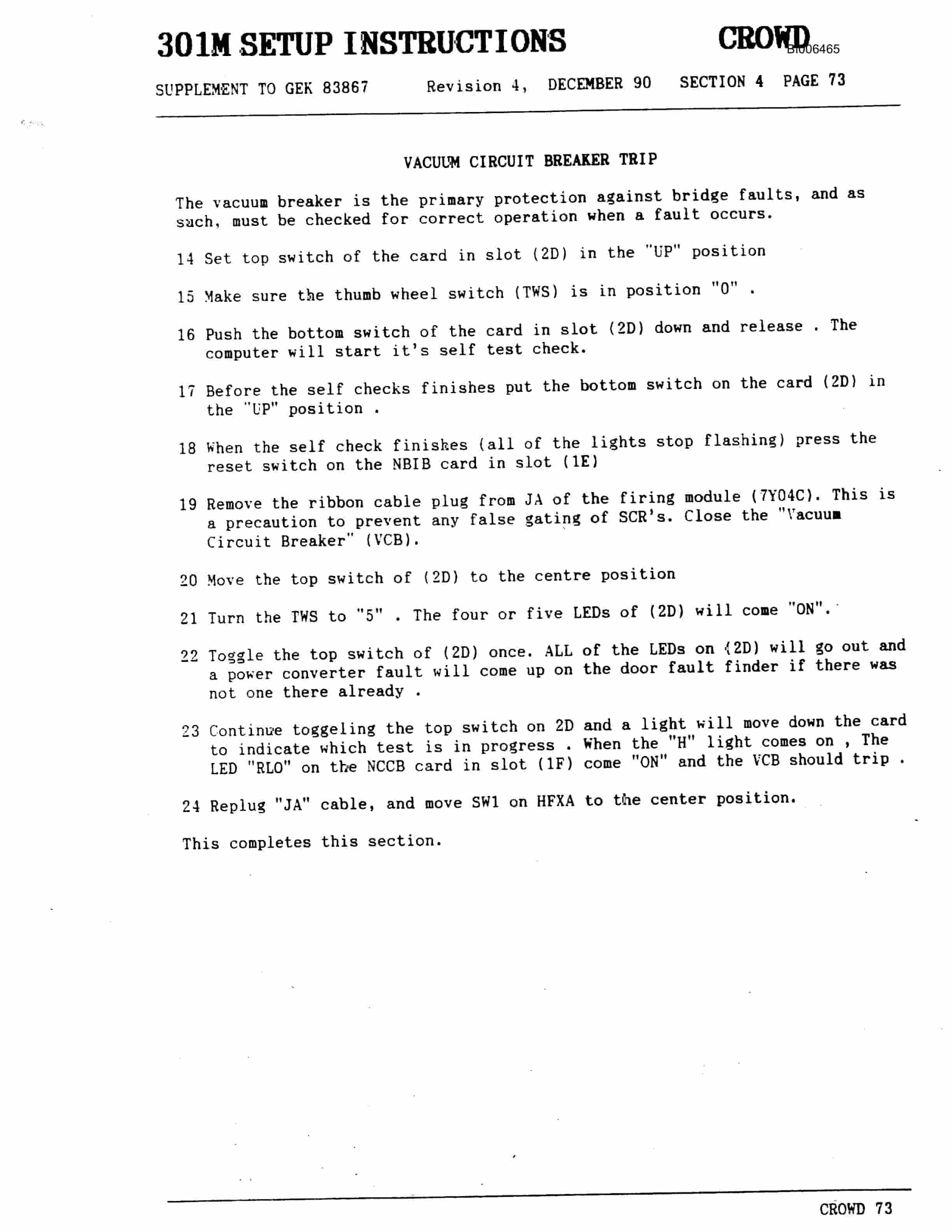 Bucyrus Marion 301-M Mining Shovel Technical Manual BI006465-4