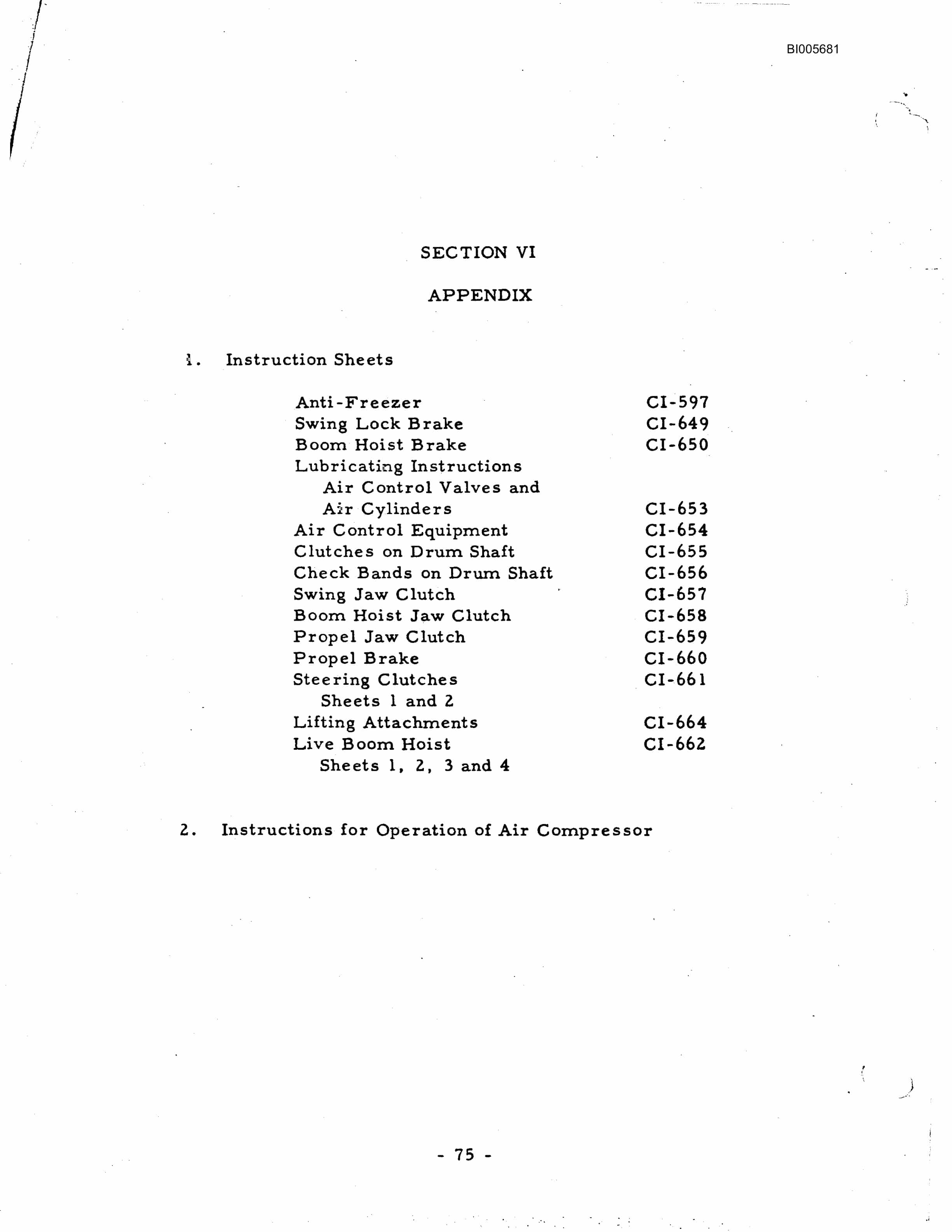 Bucyrus Marion 372 Technical Manual BI005681-3