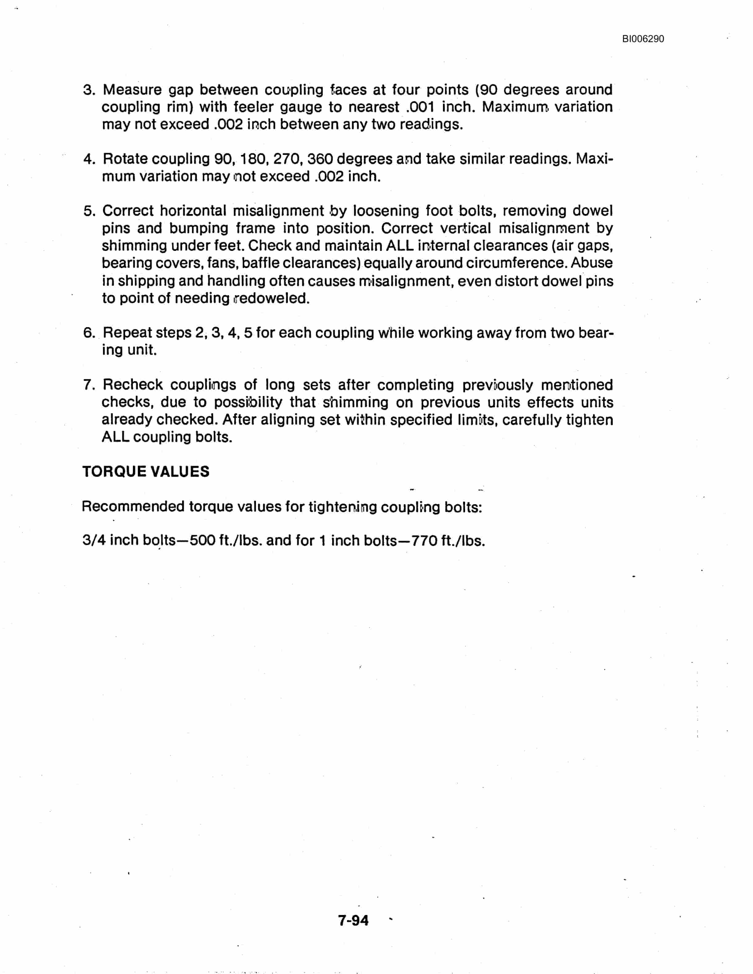 Bucyrus Marion 7450 Walking Dragline Technical Manual BI006290-4