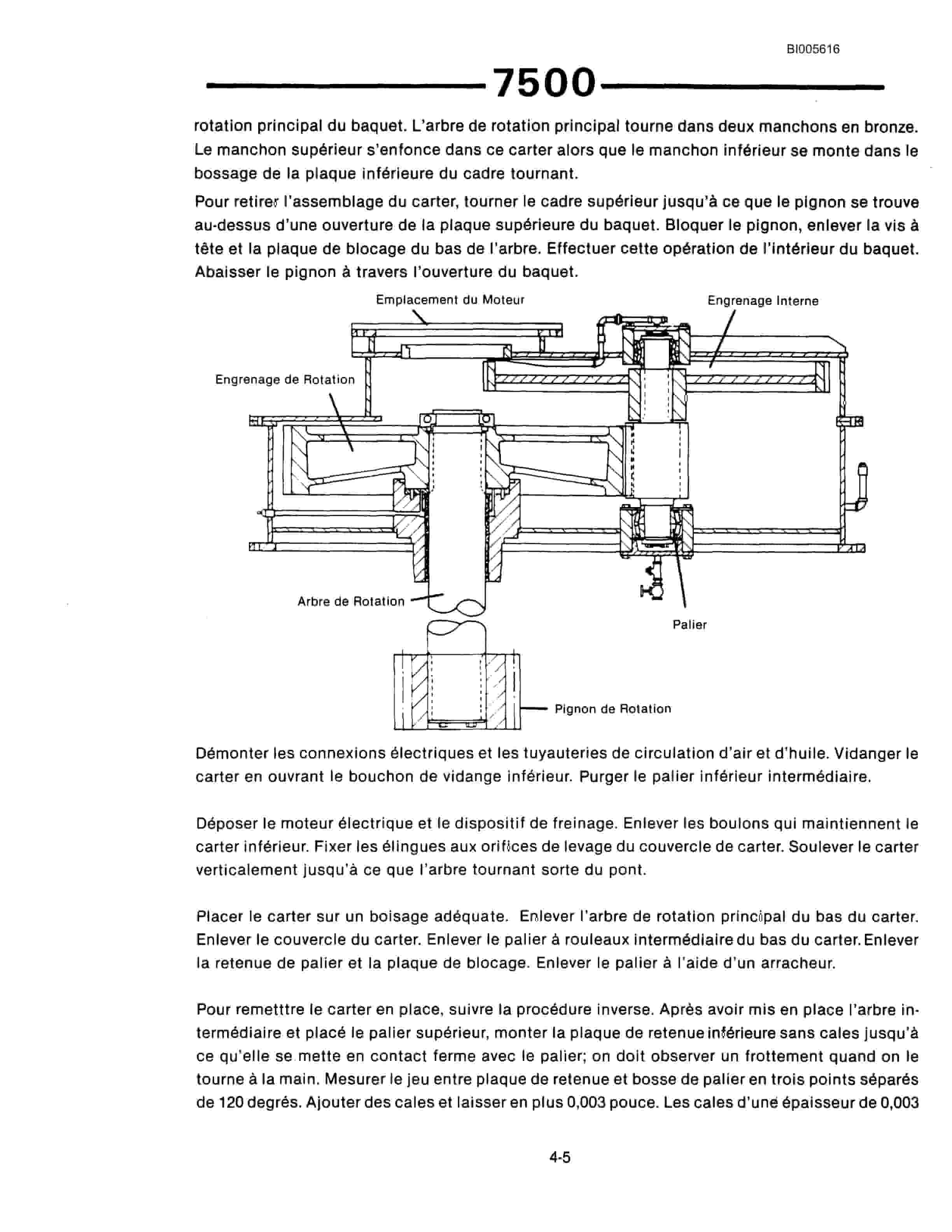 Bucyrus Marion 7500 Dragline Technical Manual BI005616-4