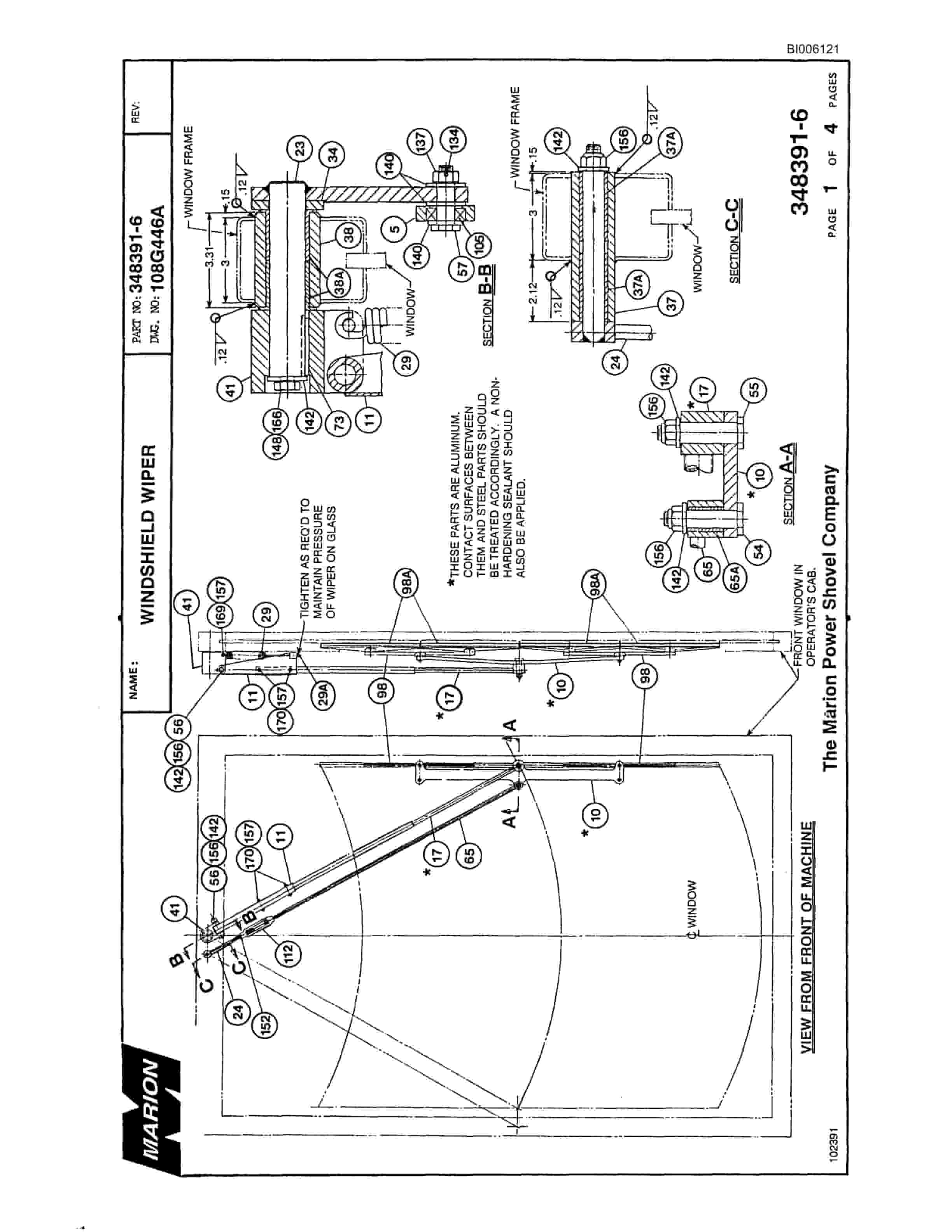 Bucyrus Marion 7820 Walking Dragline Parts Catalog BI006121-4
