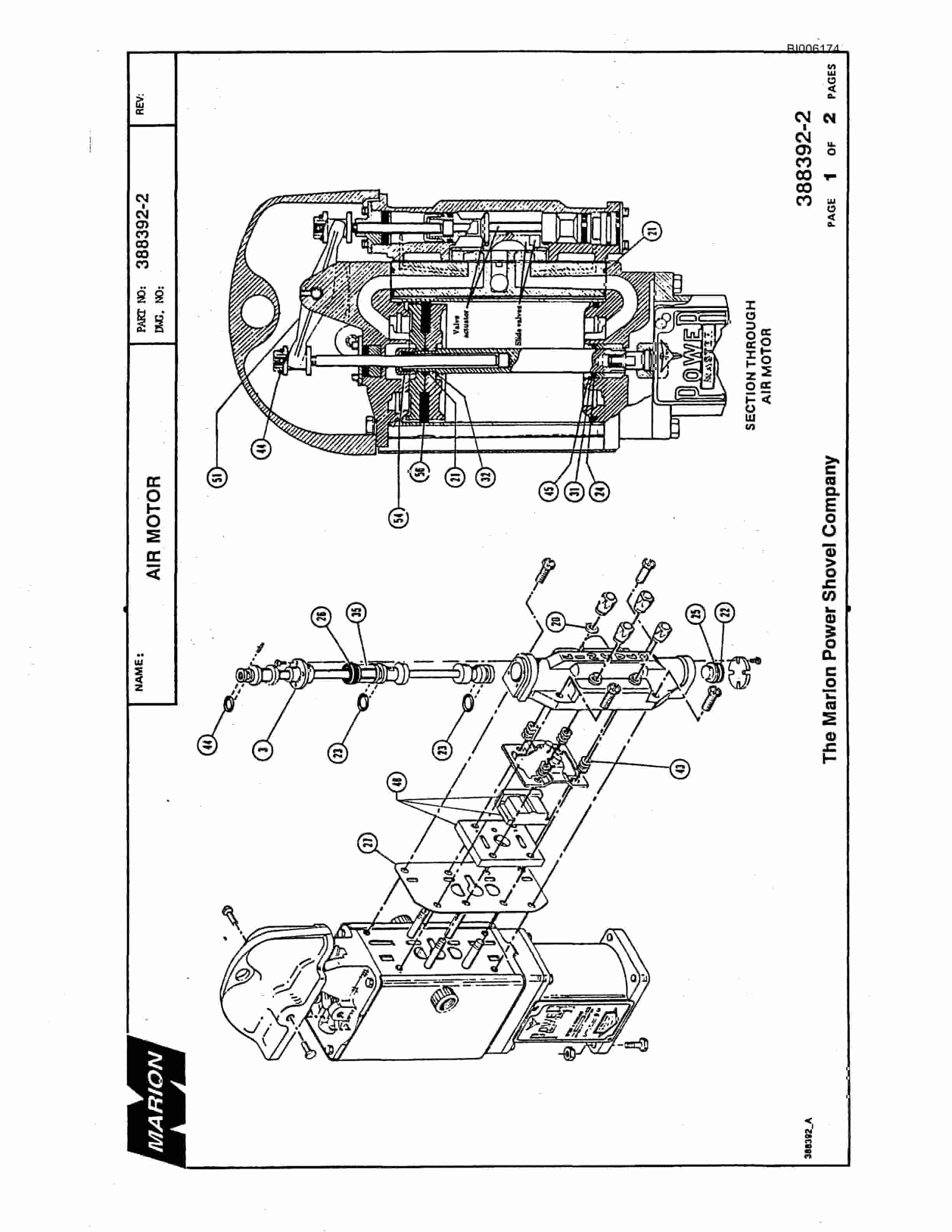 Bucyrus Marion 7820 Walking Dragline Parts Catalog BI006174-2