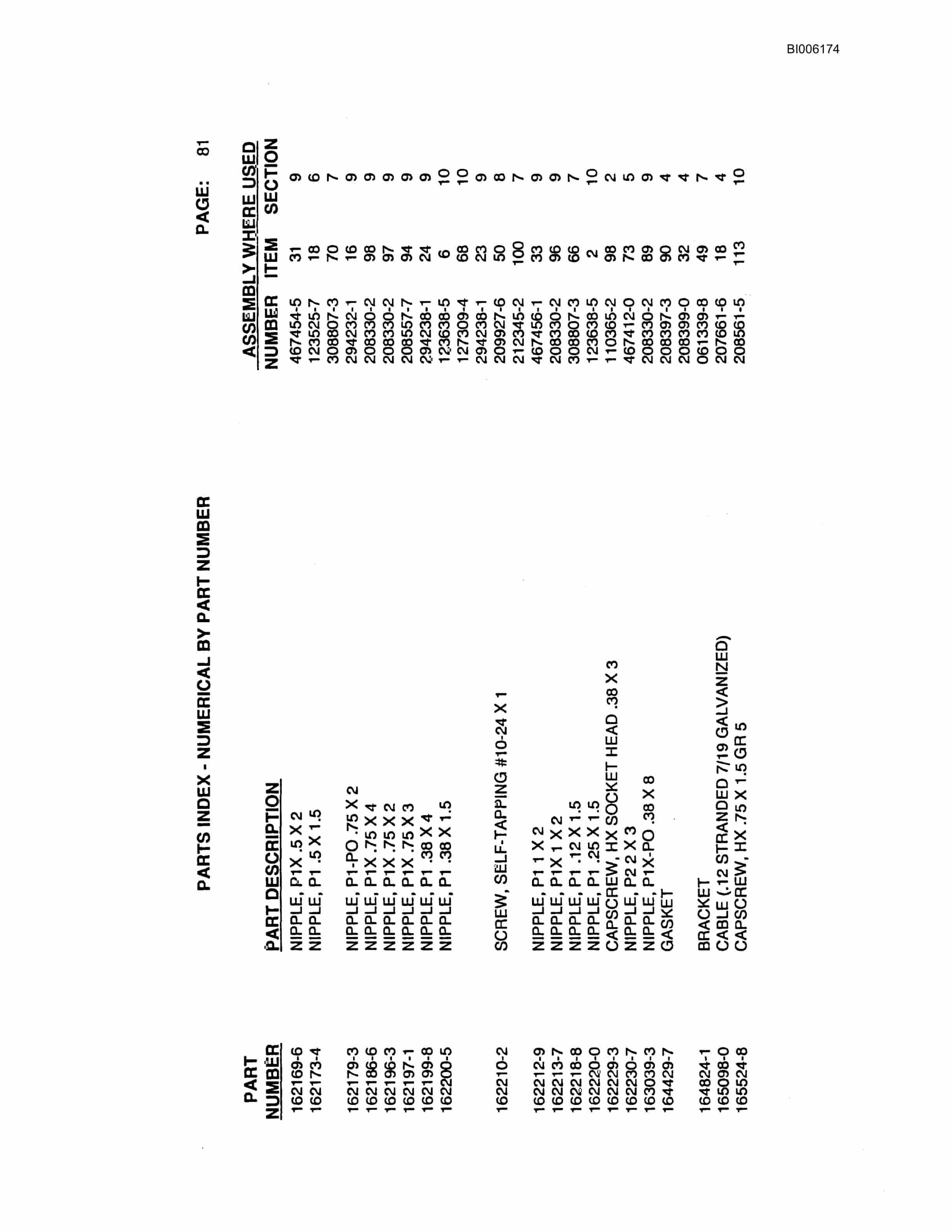 Bucyrus Marion 7820 Walking Dragline Parts Catalog BI006174-4