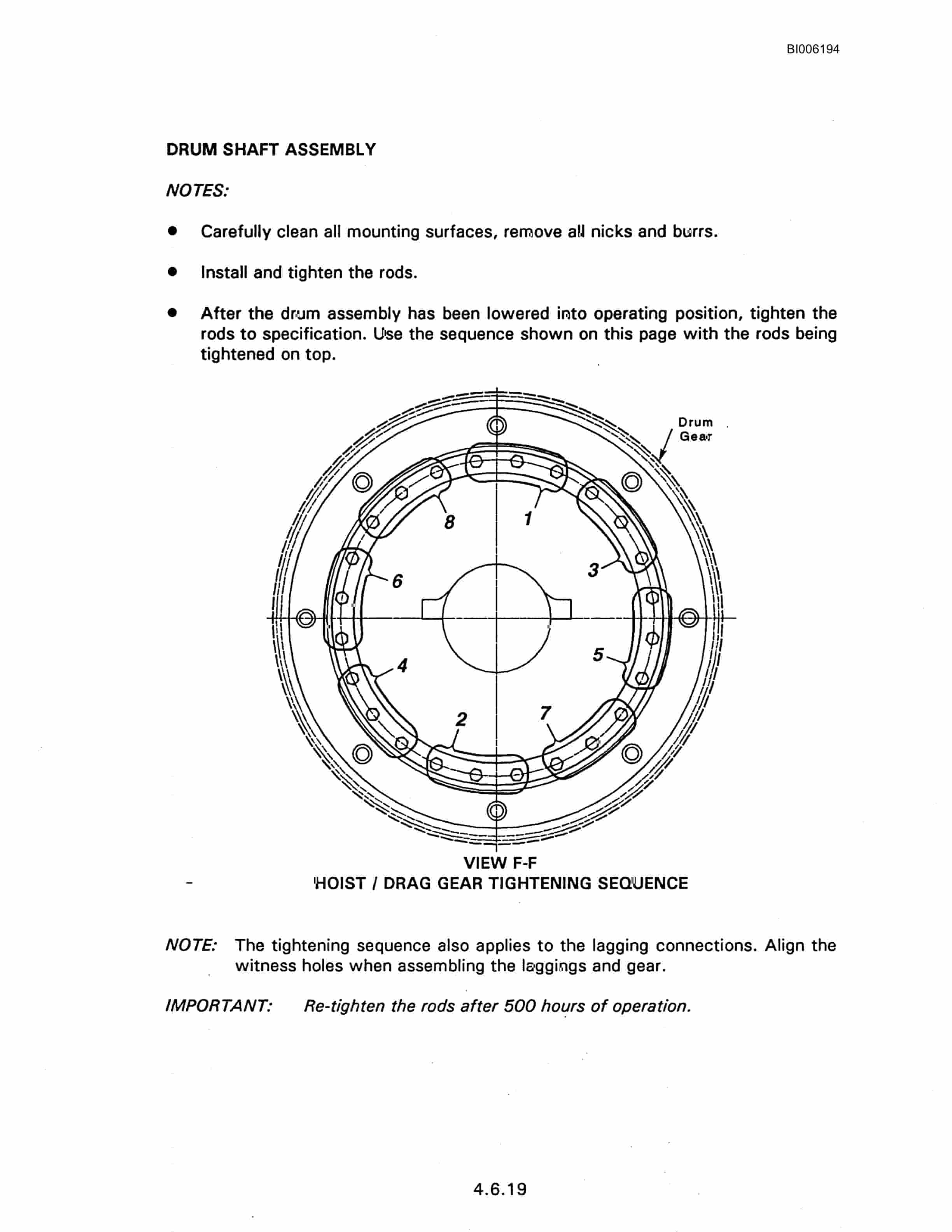 Bucyrus Marion 7820 Walking Dragline Technical Manual BI006194-4