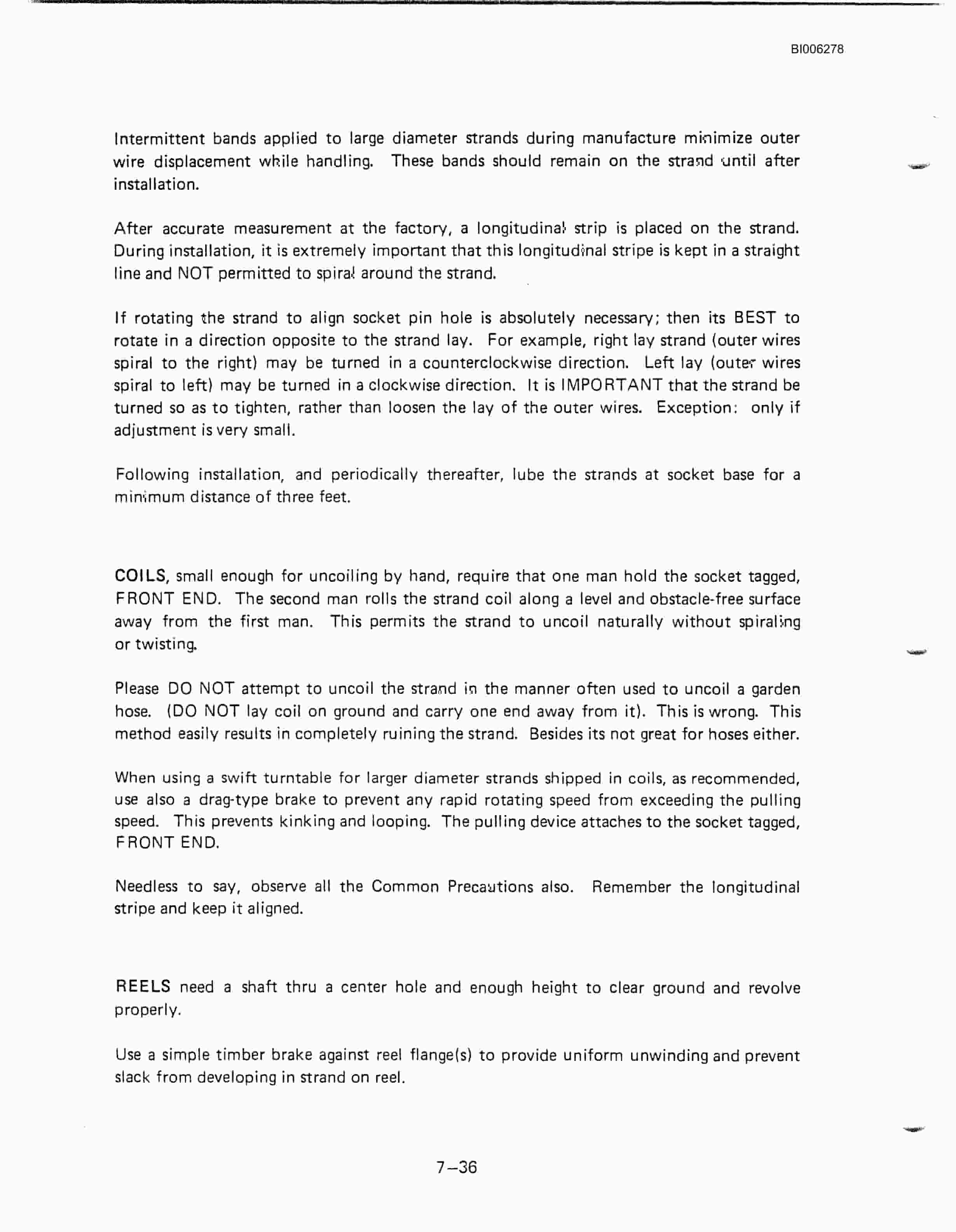 Bucyrus Marion 7820 Walking Dragline Technical Manual BI006278-3