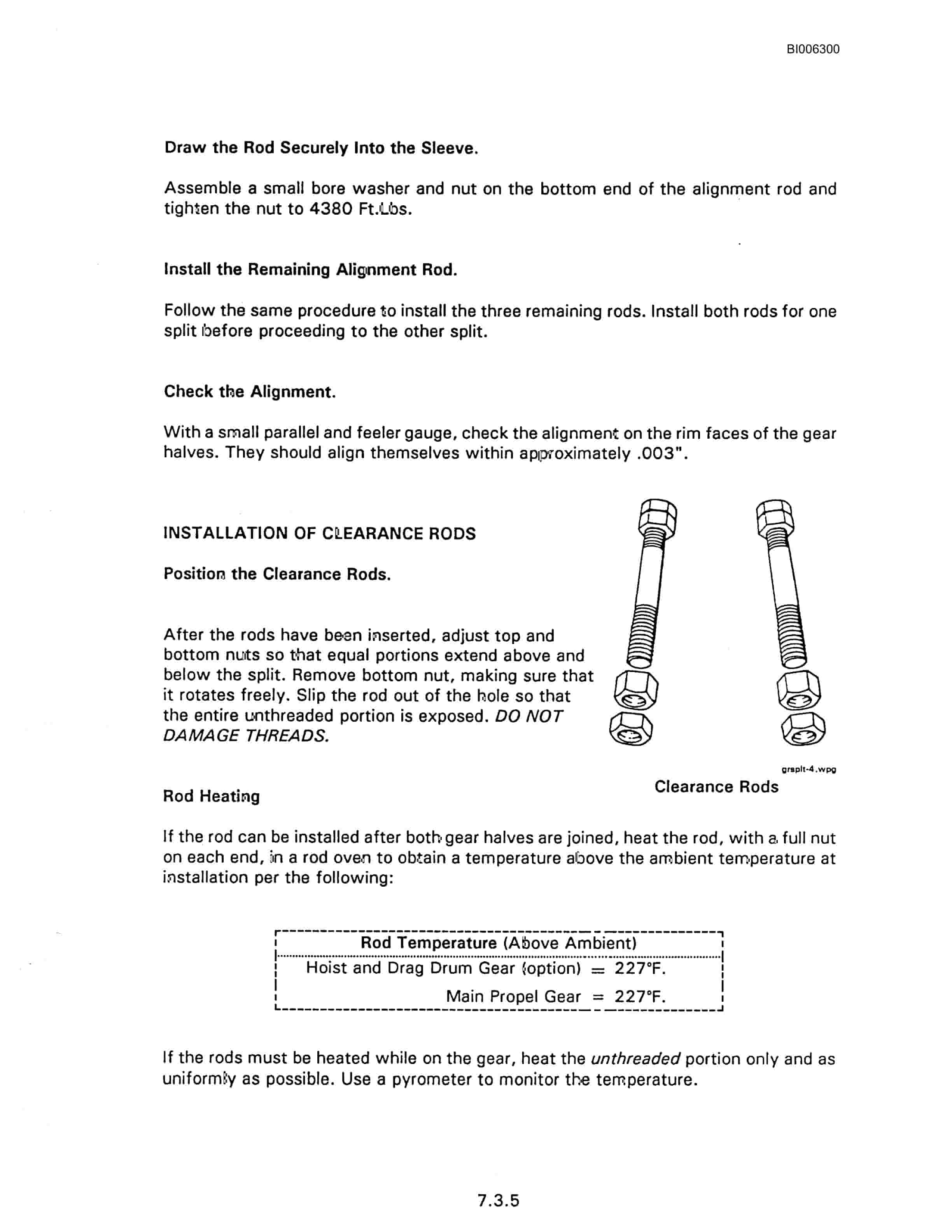 Bucyrus Marion 7820 Walking Dragline Technical Manual BI006300-3