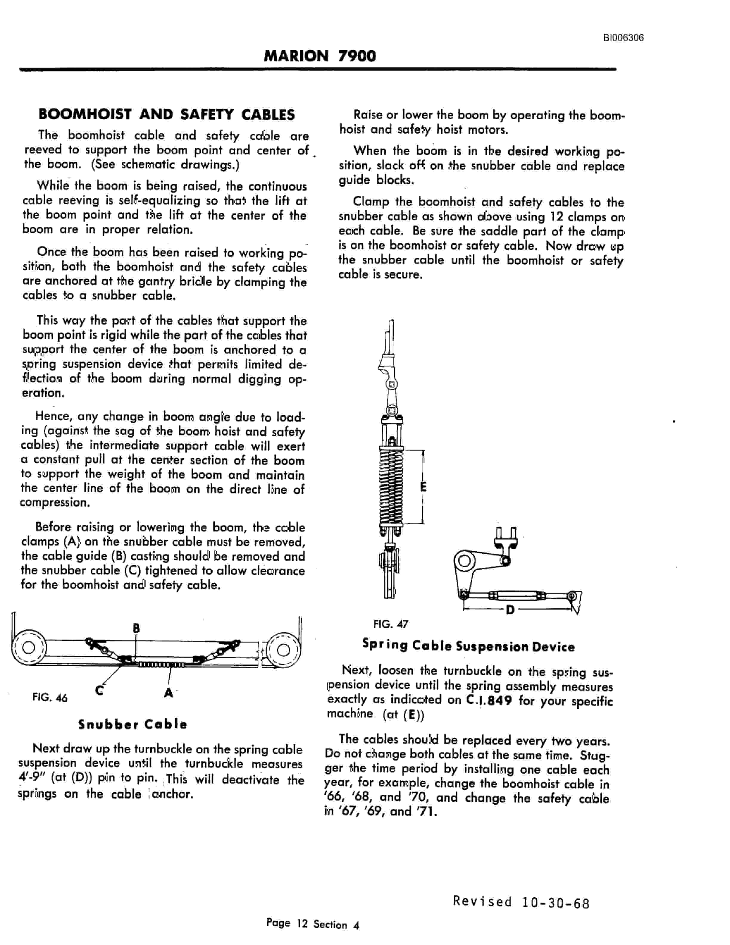 Bucyrus Marion 7900 Walking Dragline Technical Manual BI006306-2