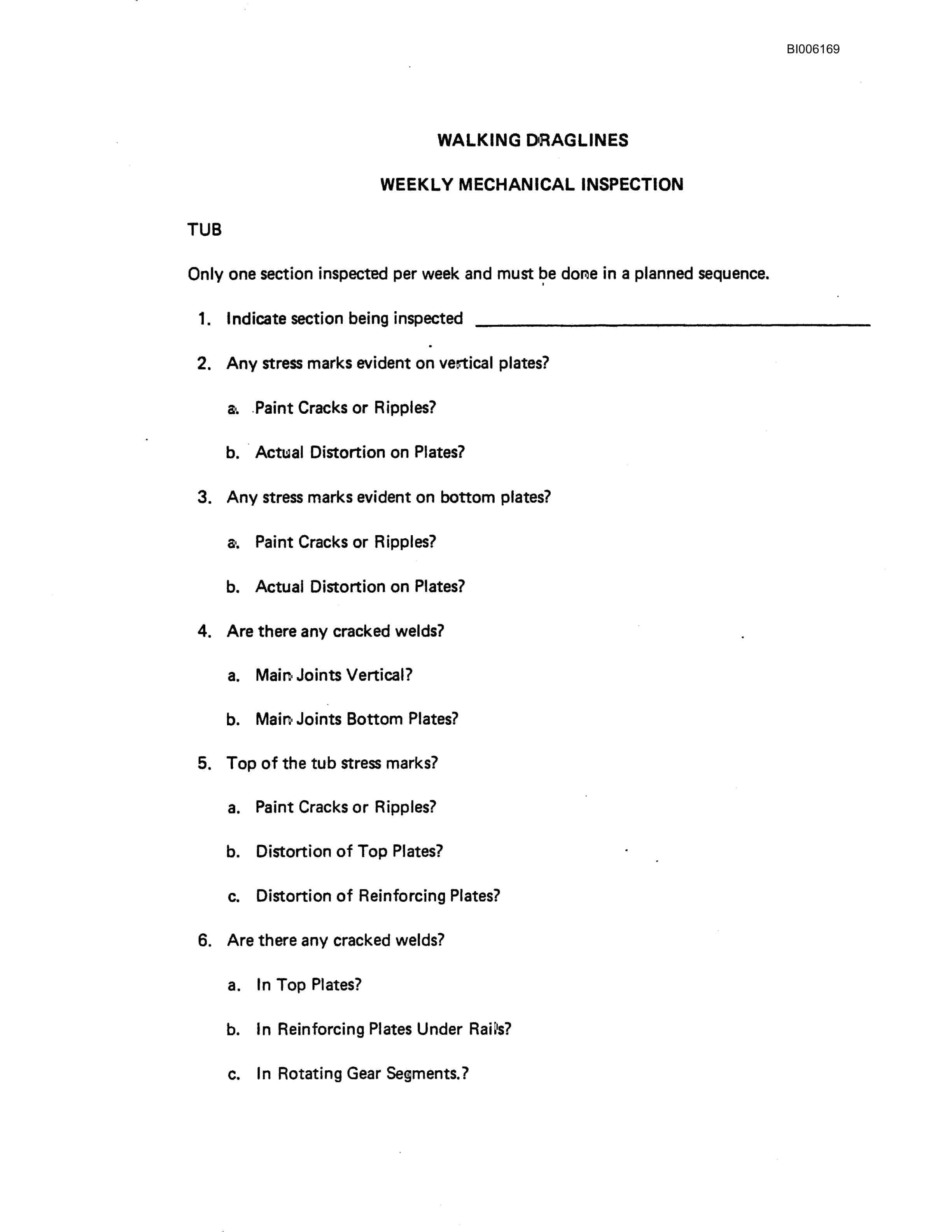 Bucyrus Marion 8050 Dragline Technical Manual BI006169-5