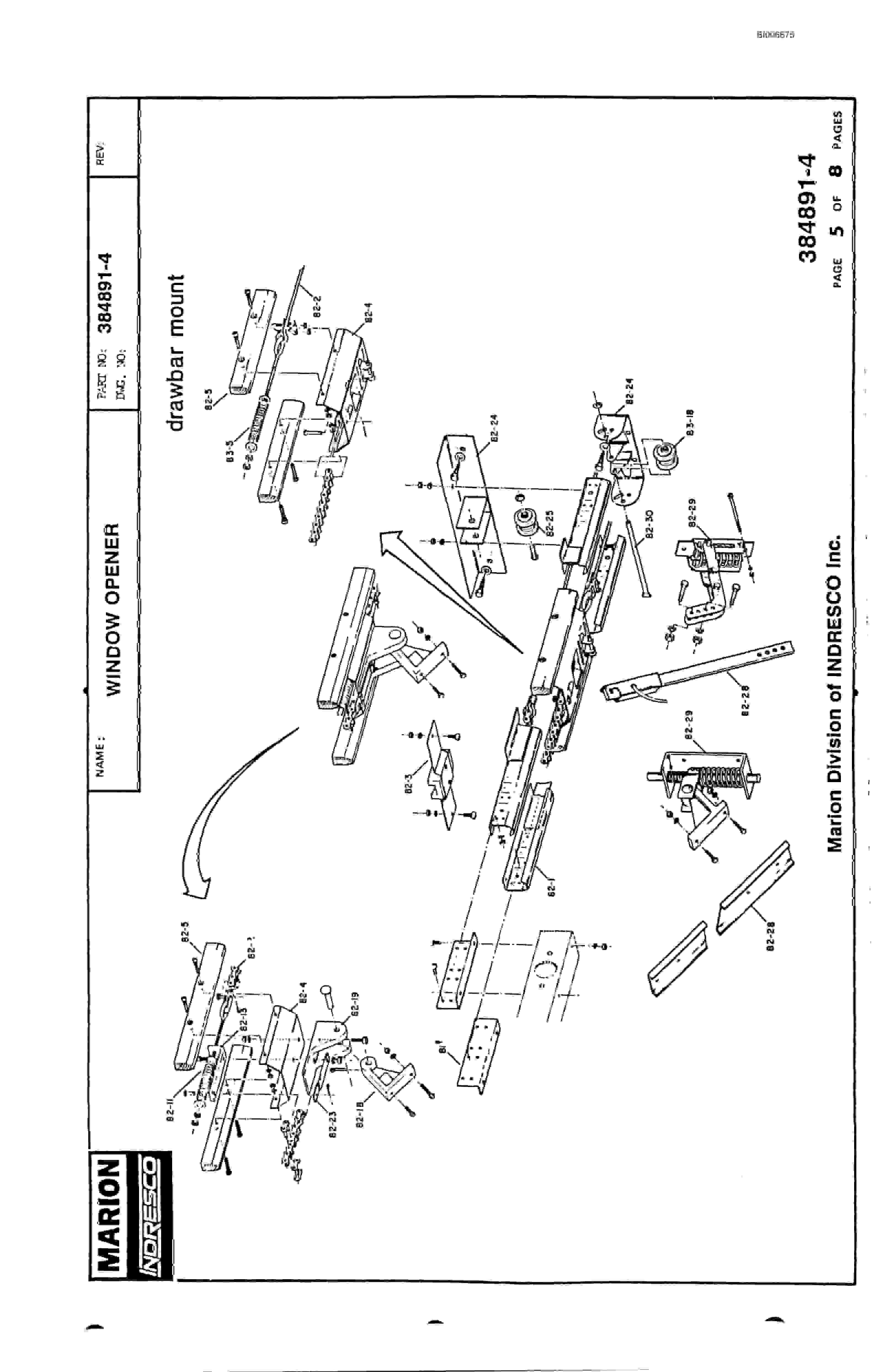 Bucyrus Marion 8050 Parts Catalog BI006675-2