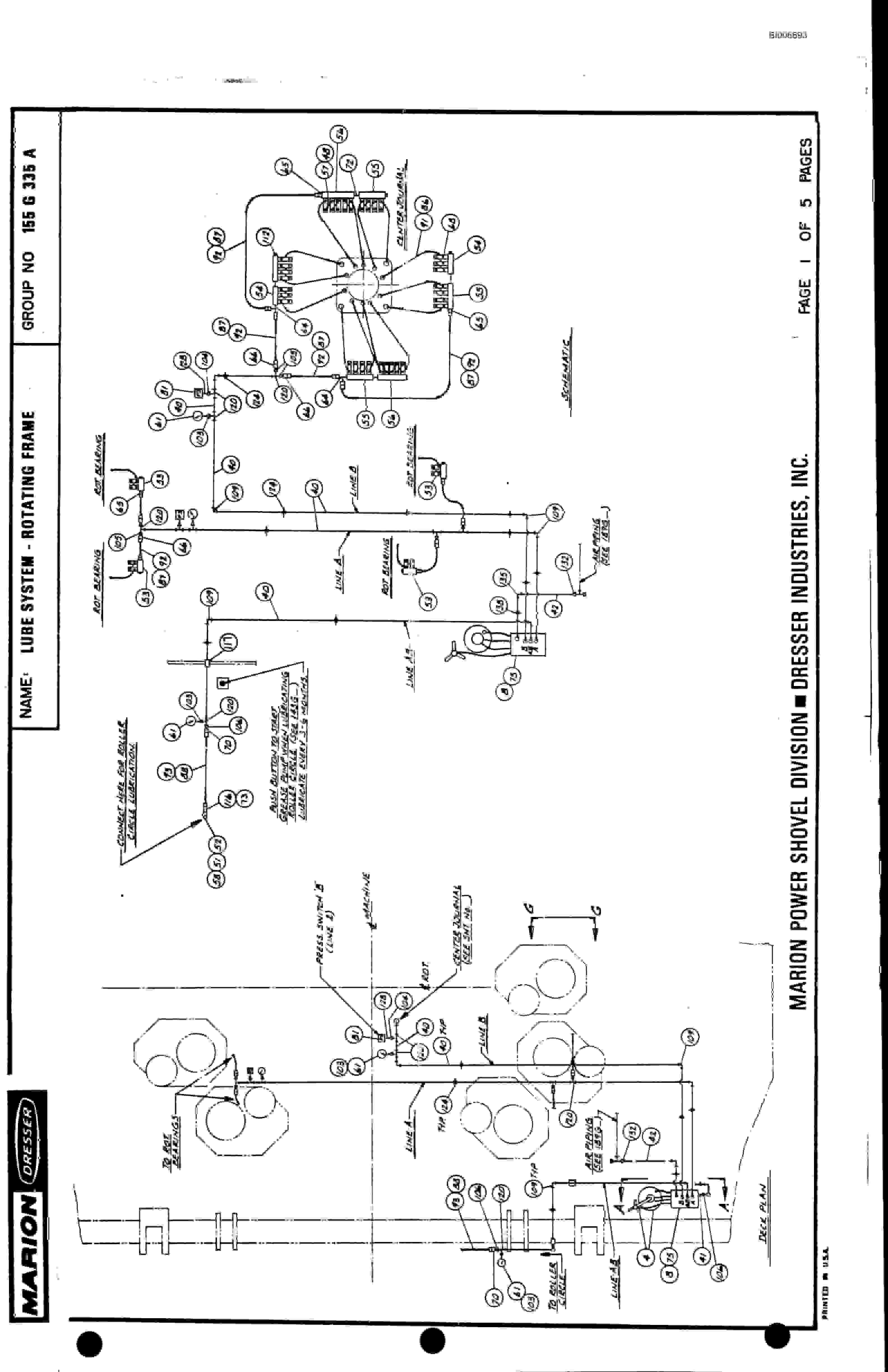 Bucyrus Marion 8050 Parts Catalog BI006693-3