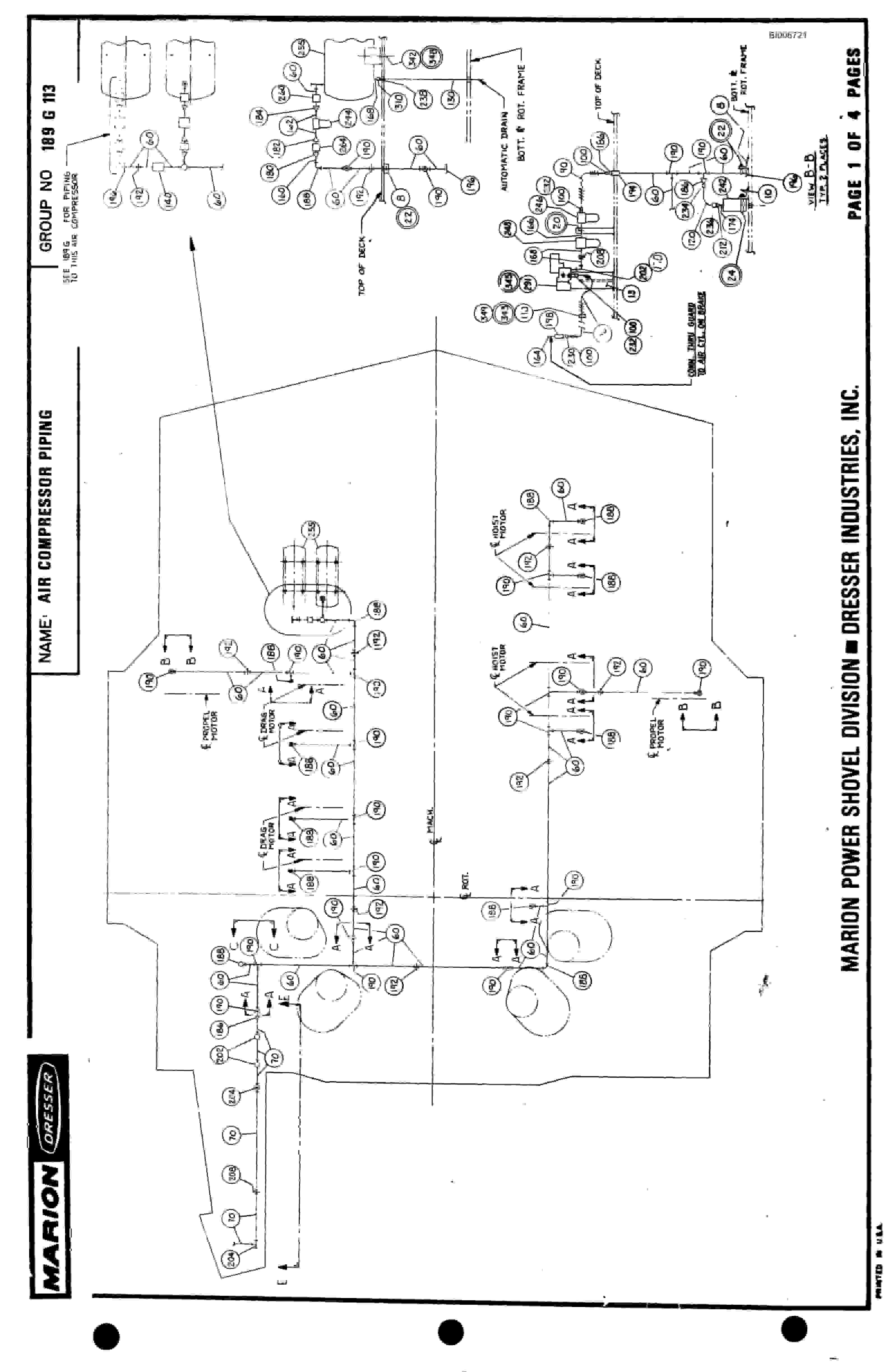 Bucyrus Marion 8050 Parts Catalog BI006721-4