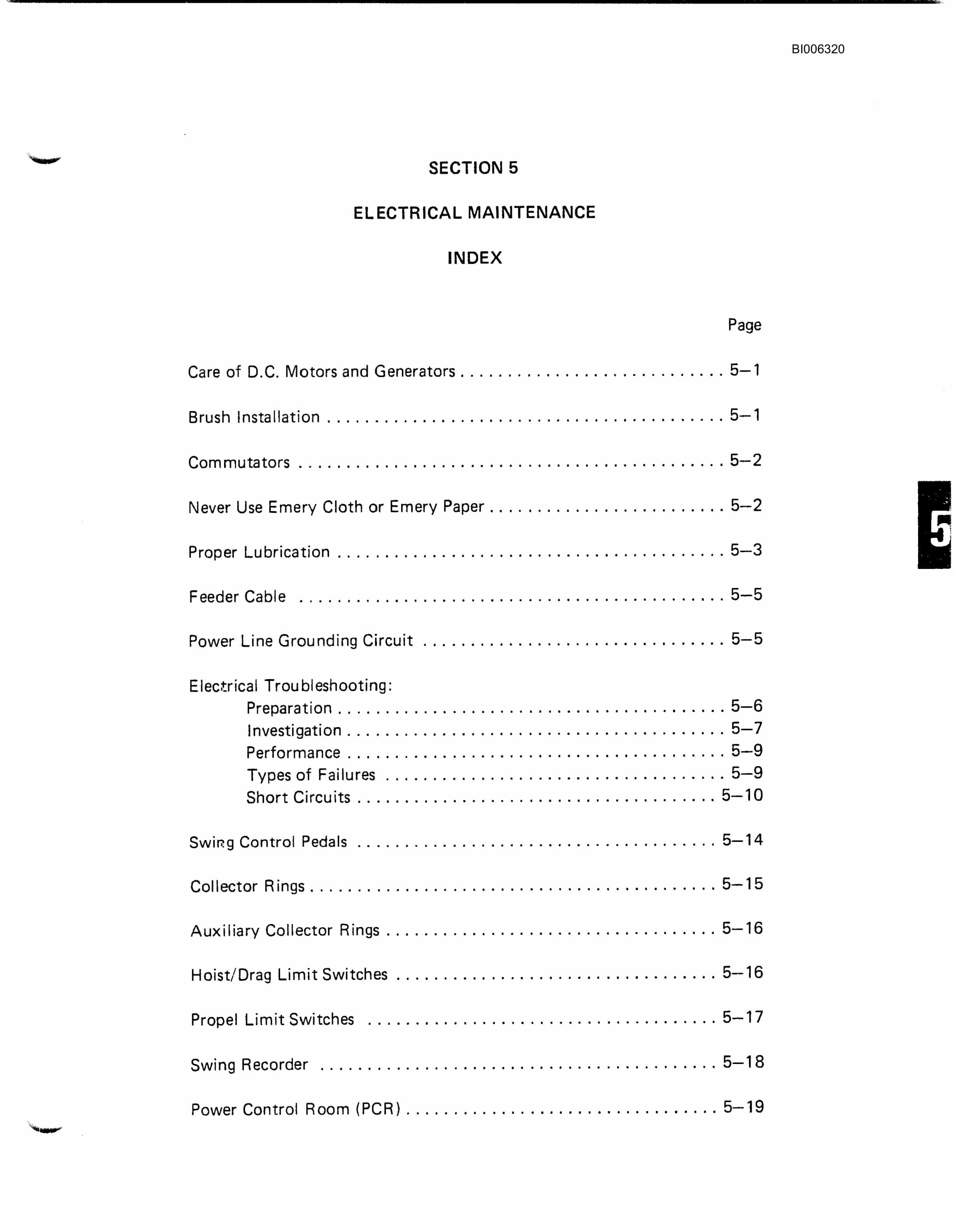 Bucyrus Marion 8050 Walking Dragline Technical Manual BI006320-2