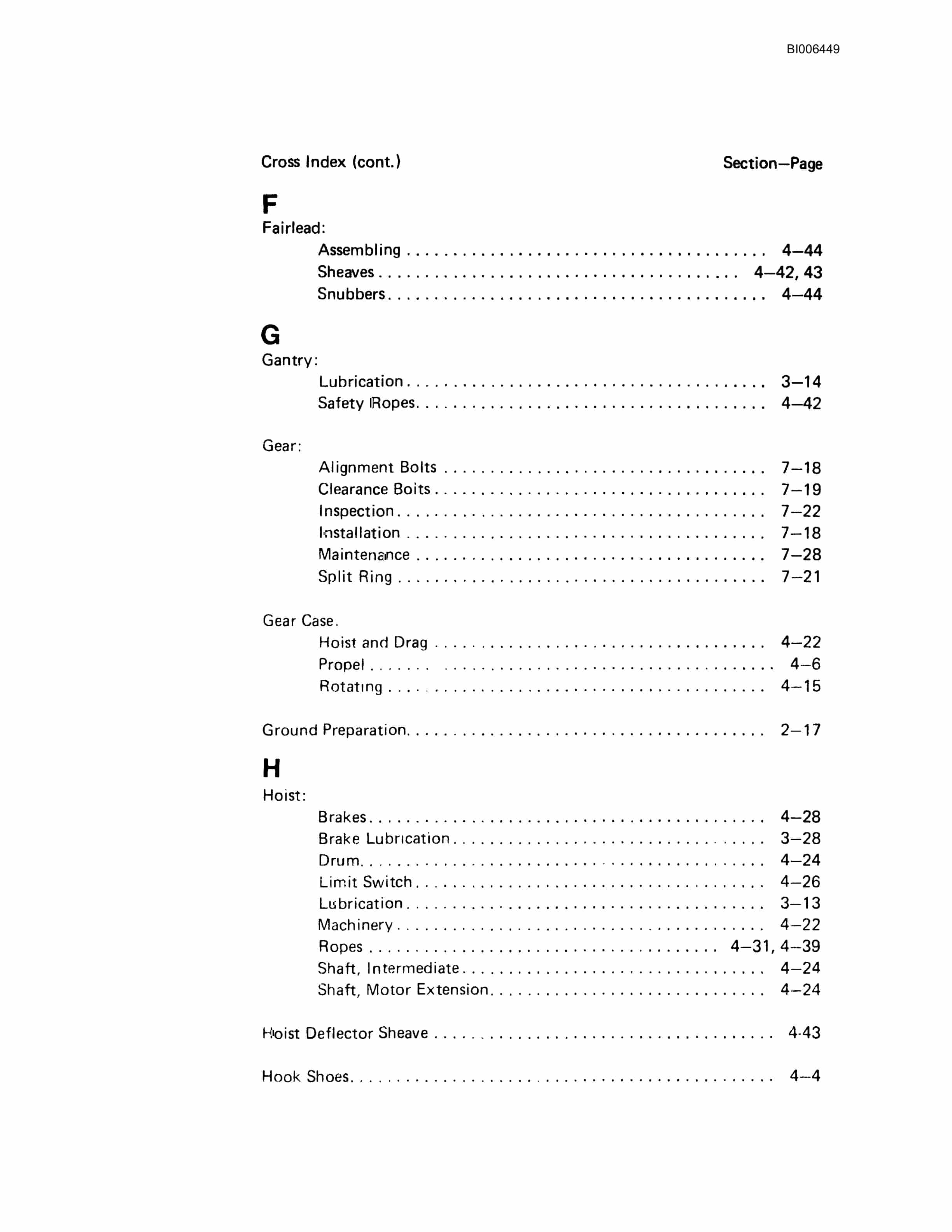 Bucyrus Marion 8050 Walking Dragline Technical Manual BI006449-3