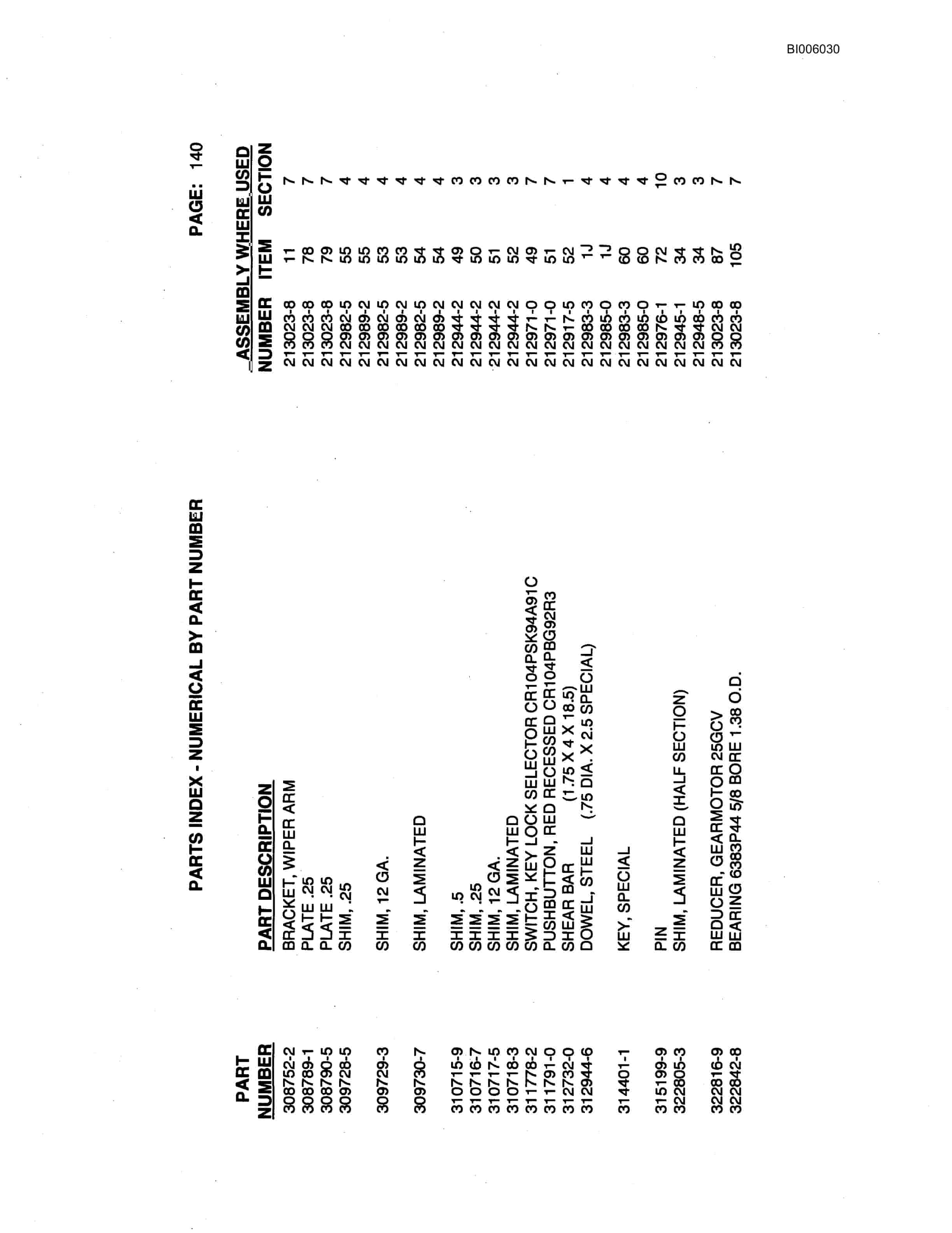 Bucyrus Marion 8200 Walking Dragline Parts Catalog BI006030-5