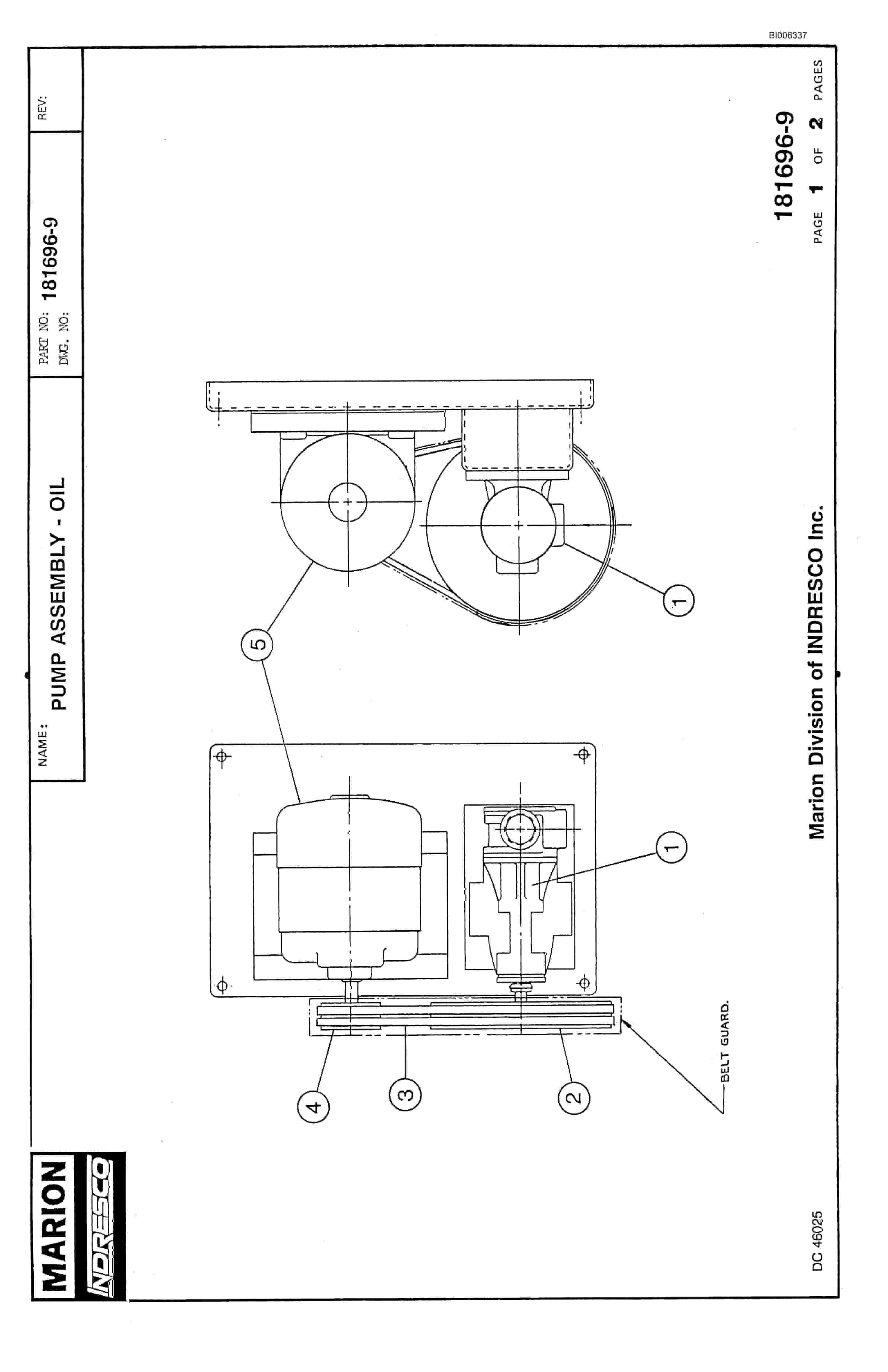 Bucyrus Marion 8200 Walking Dragline Parts Catalog BI006337-4