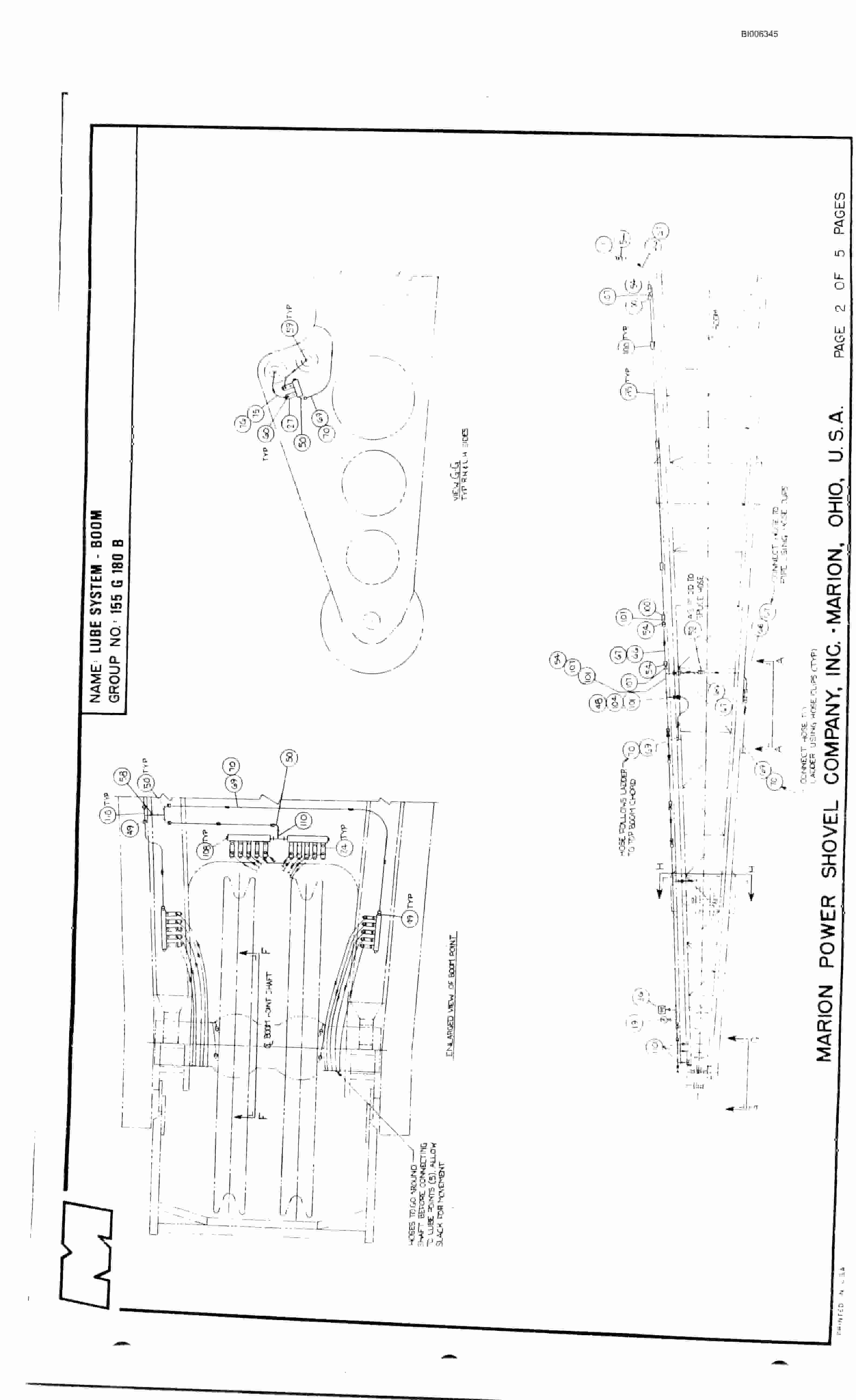 Bucyrus Marion 8200 Walking Dragline Parts Catalog BI006345-2
