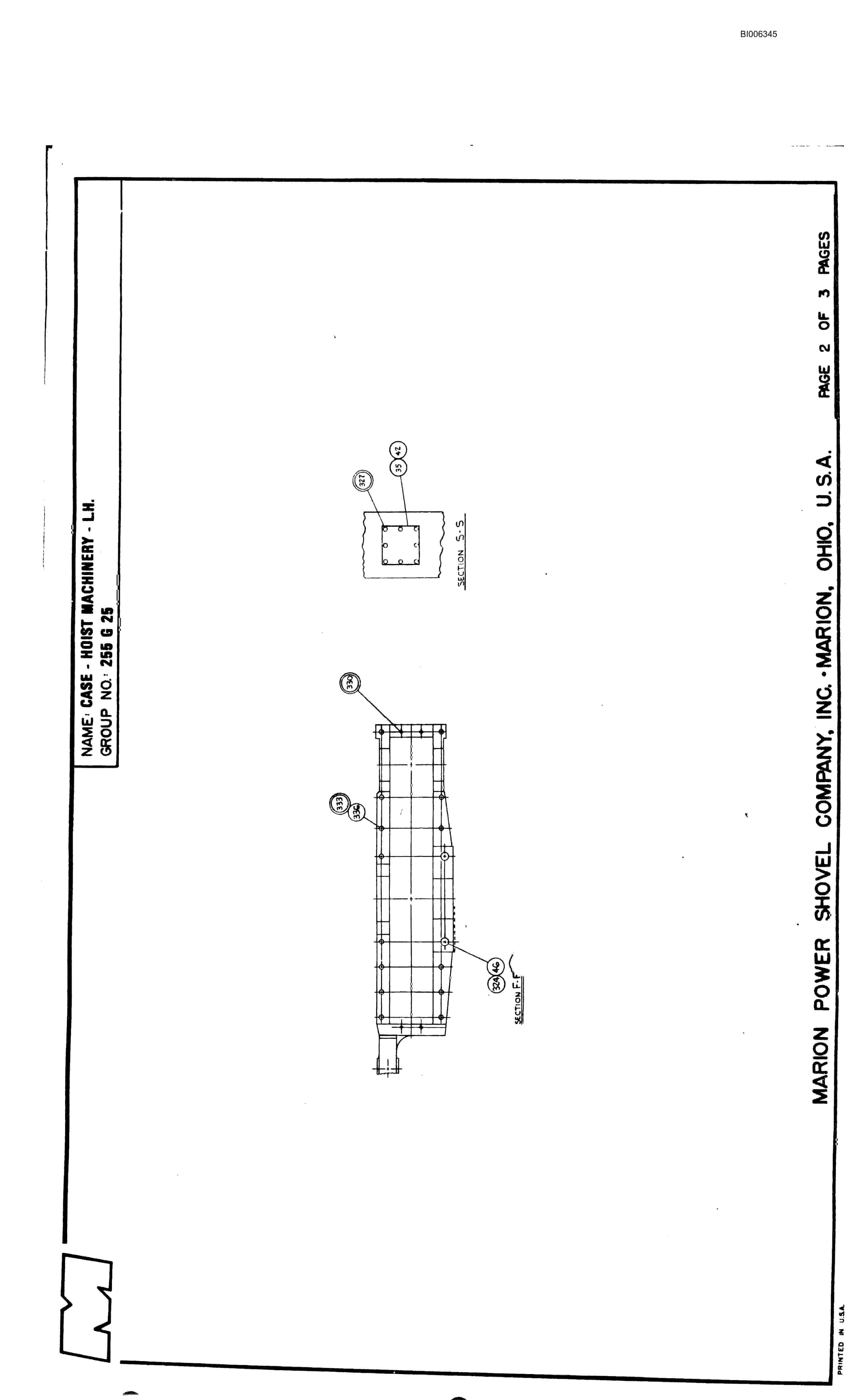 Bucyrus Marion 8200 Walking Dragline Parts Catalog BI006345-4