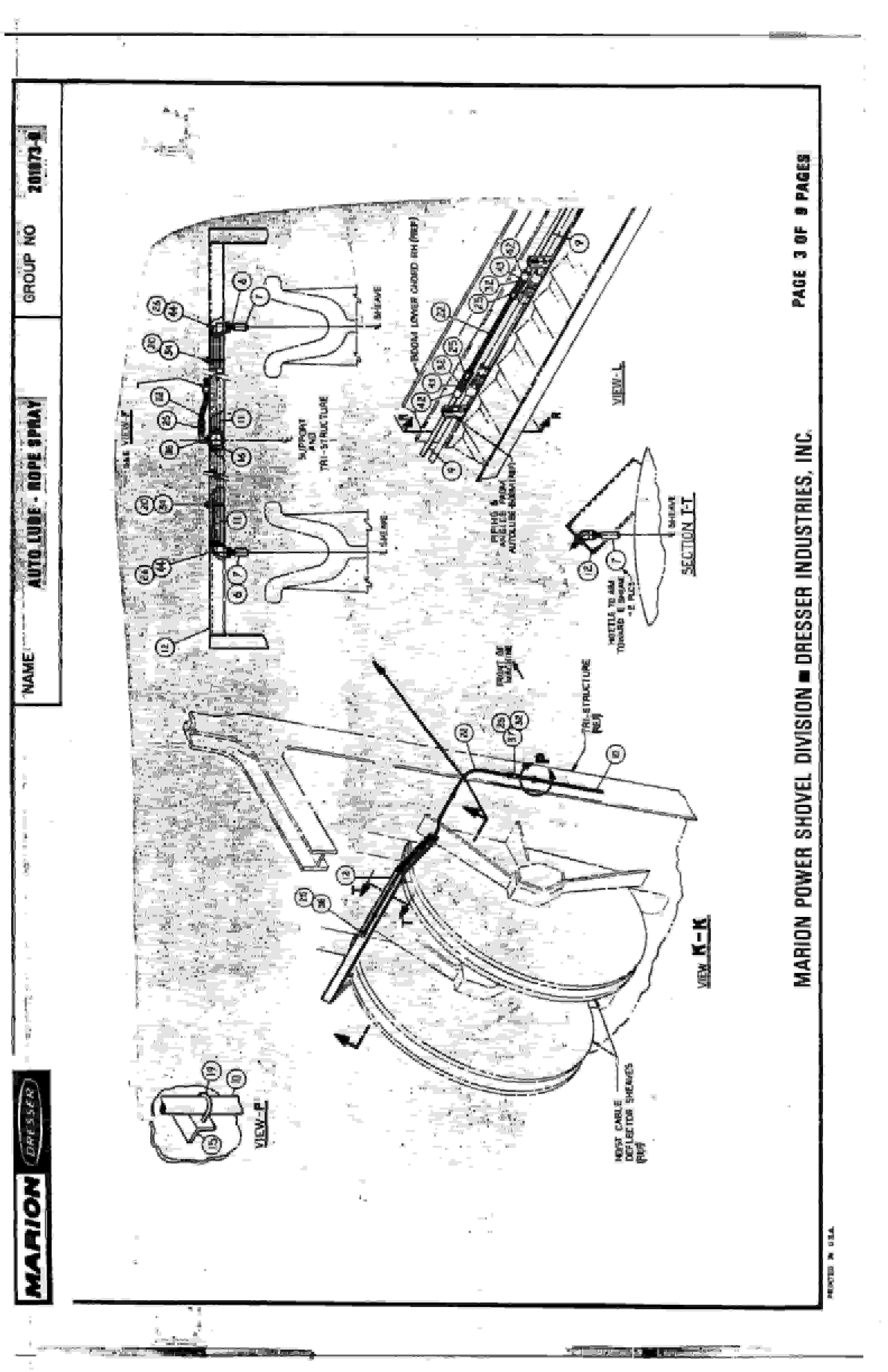 Bucyrus Marion 8200 Walking Dragline Parts Catalog BI006714-2