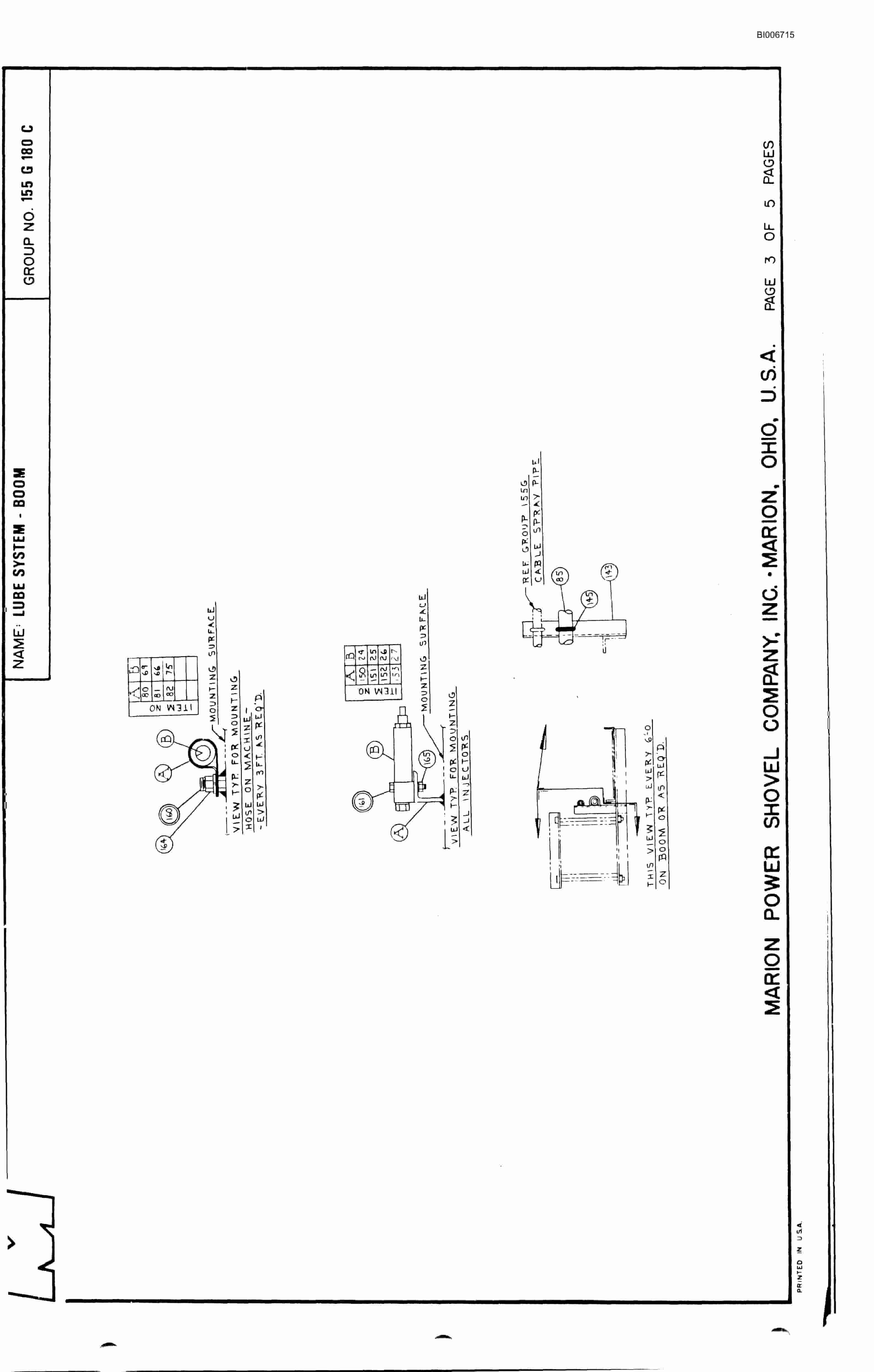 Bucyrus Marion 8200 Walking Dragline Parts Catalog BI006715-2
