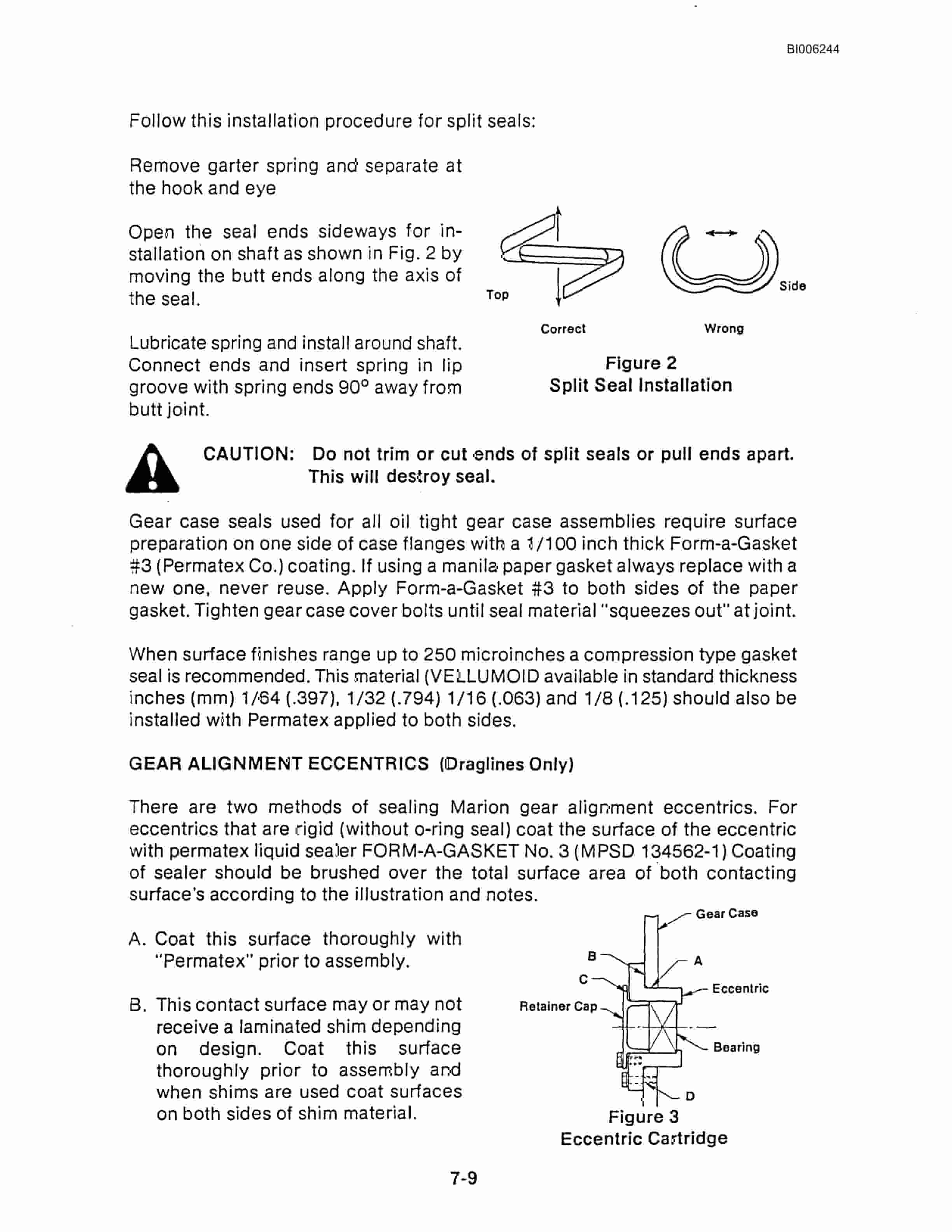 Bucyrus Marion 8200 Walking Dragline Technical Manual BI006244-2