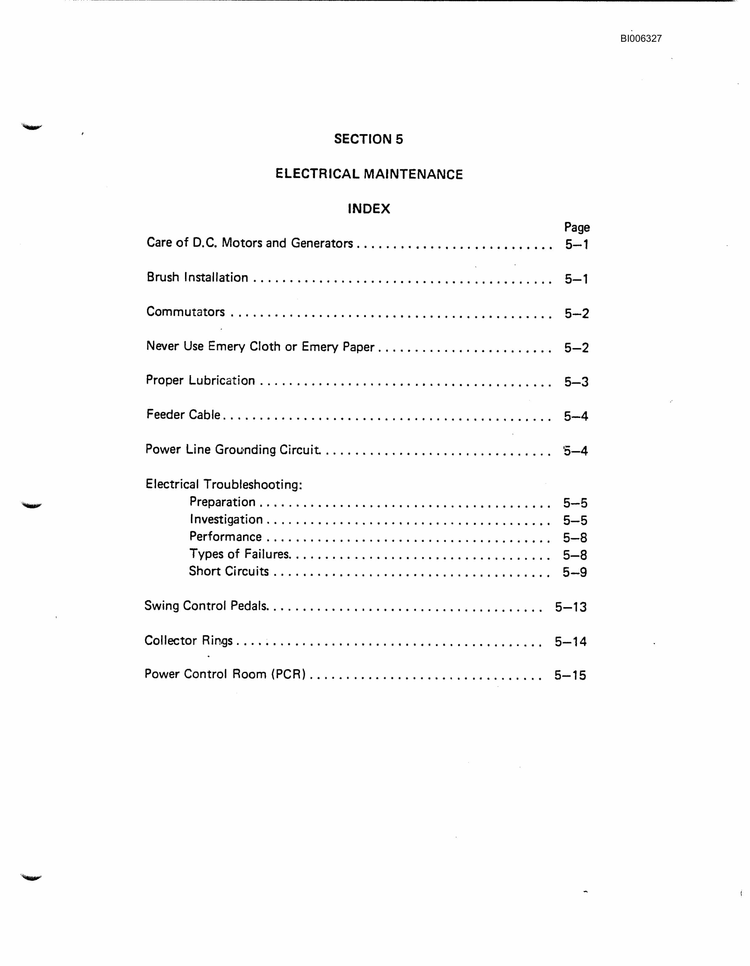 Bucyrus Marion 8200 Walking Dragline Technical Manual BI006327-2