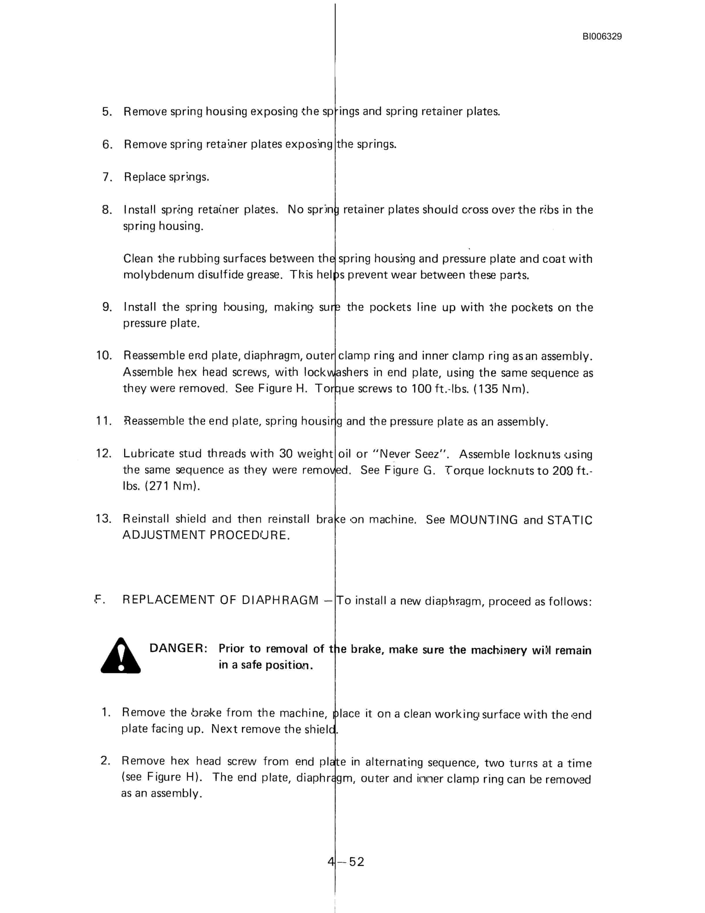 Bucyrus Marion 8200 Walking Dragline Technical Manual BI006329-3