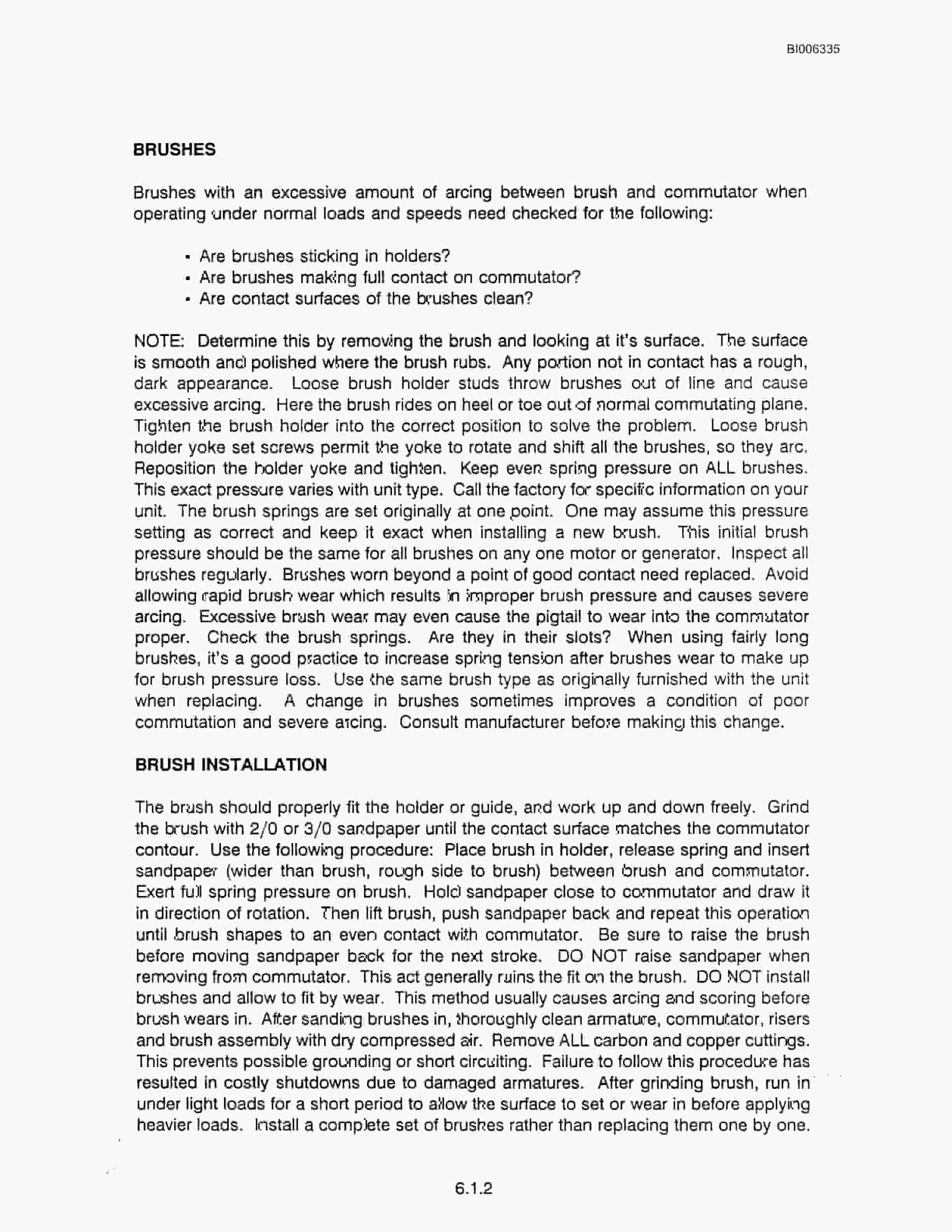 Bucyrus Marion 8200 Walking Dragline Technical Manual BI006335-2