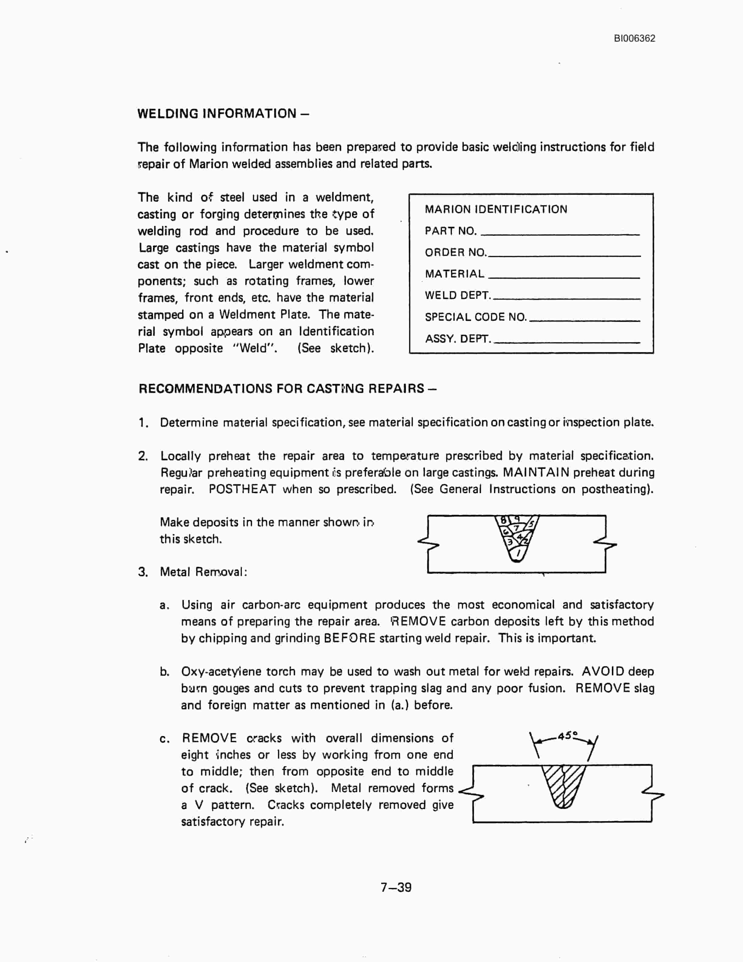 Bucyrus Marion 8200 Walking Dragline Technical Manual BI006362-3