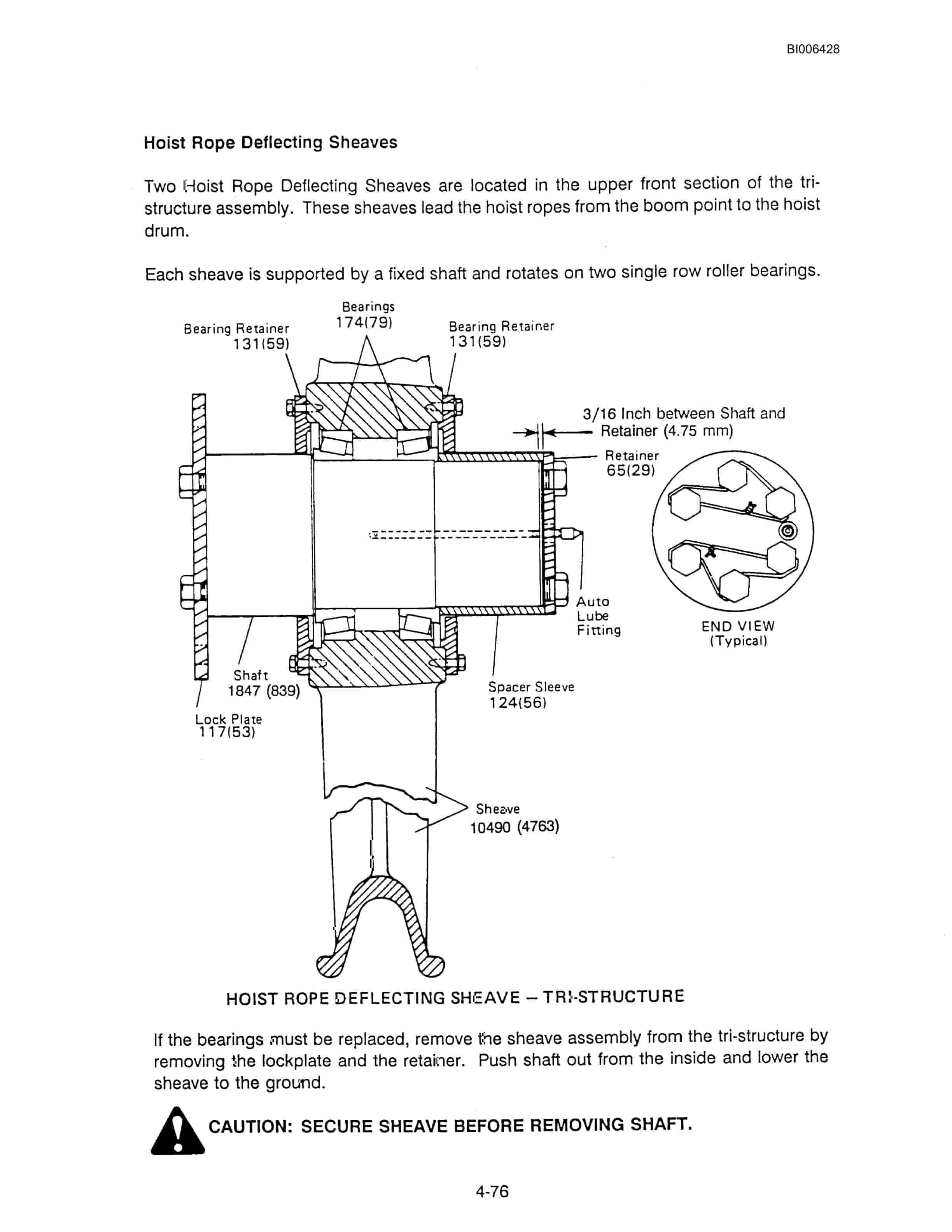 Bucyrus Marion 8200 Walking Dragline Technical Manual BI006428-2