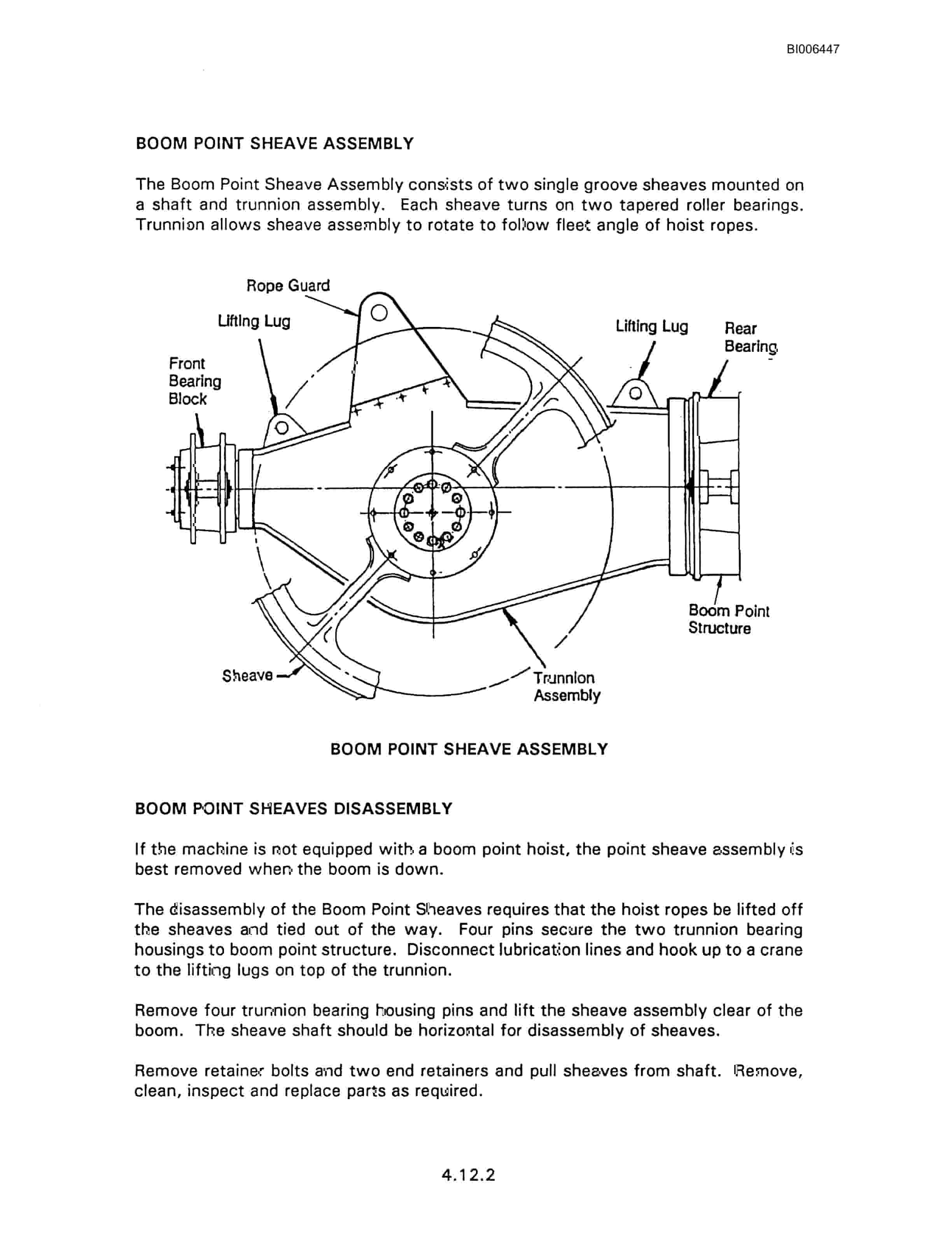 Bucyrus Marion 8200 Walking Dragline Technical Manual BI006447-2