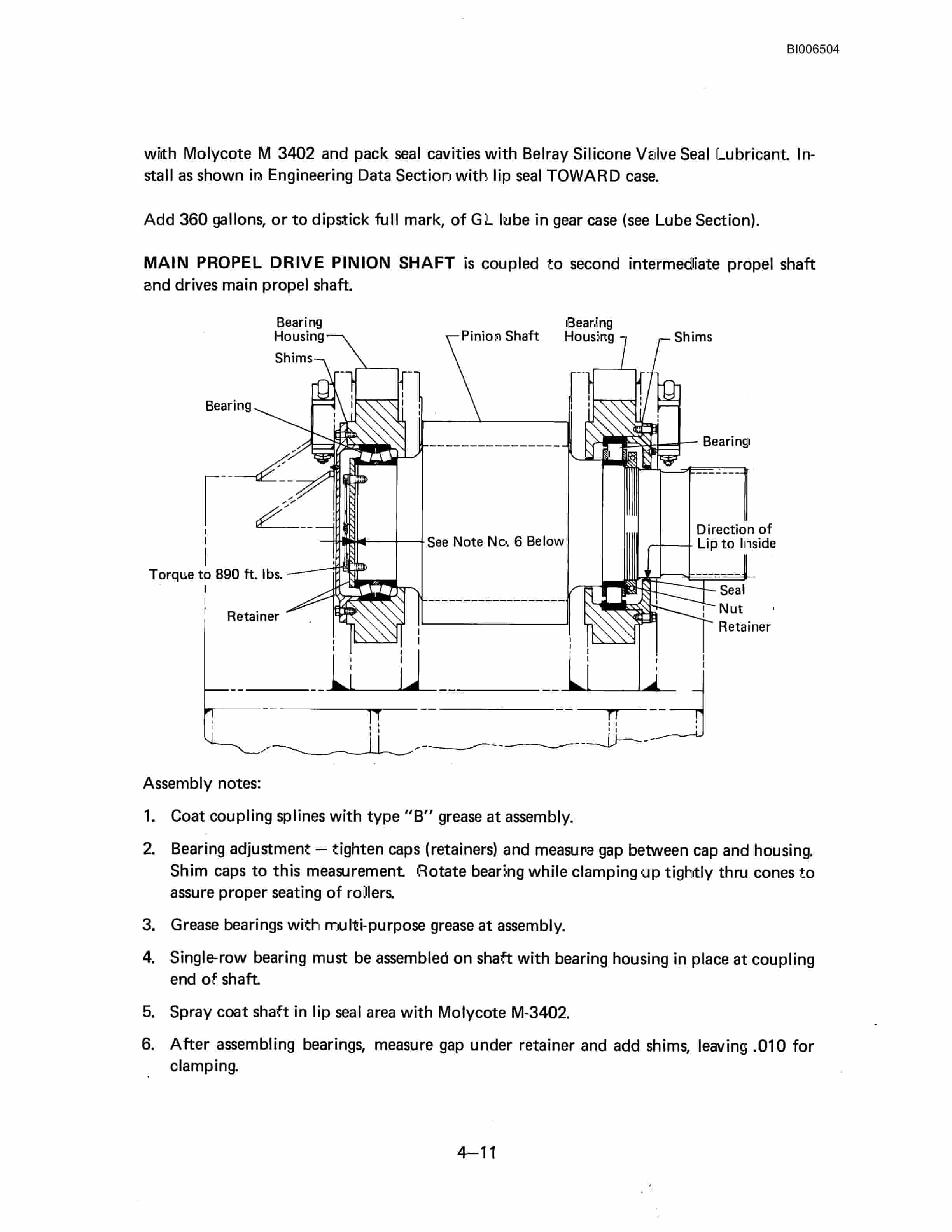 Bucyrus Marion 8200 Walking Dragline Technical Manual BI006504-2