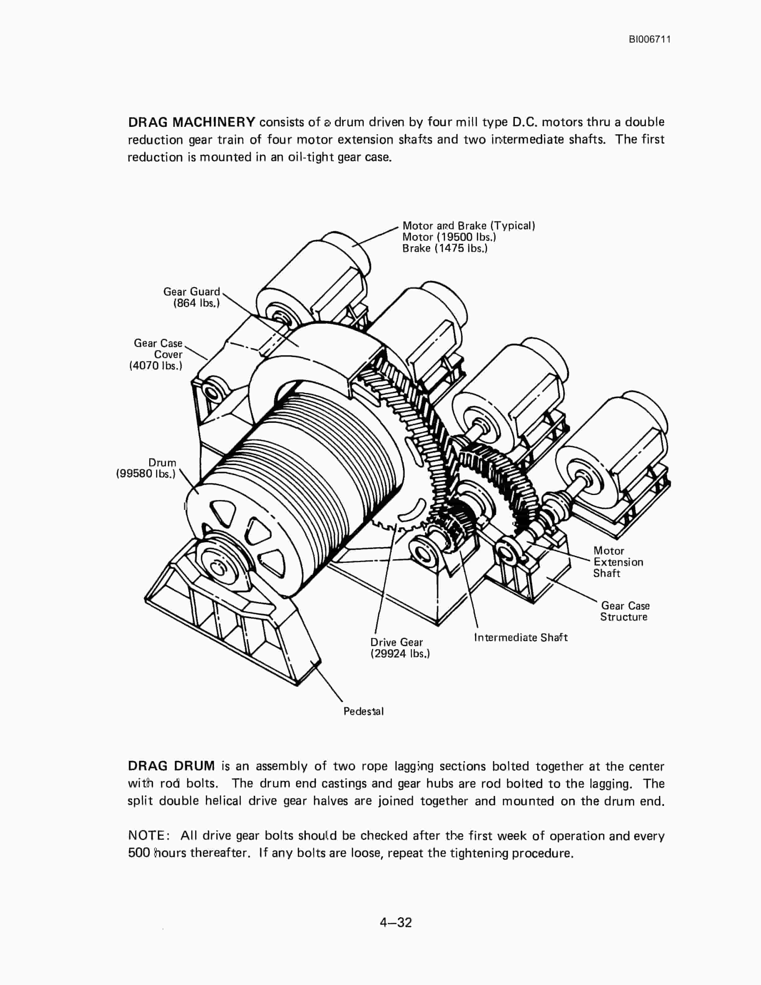 Bucyrus Marion 8200 Walking Dragline Technical Manual BI006711-3