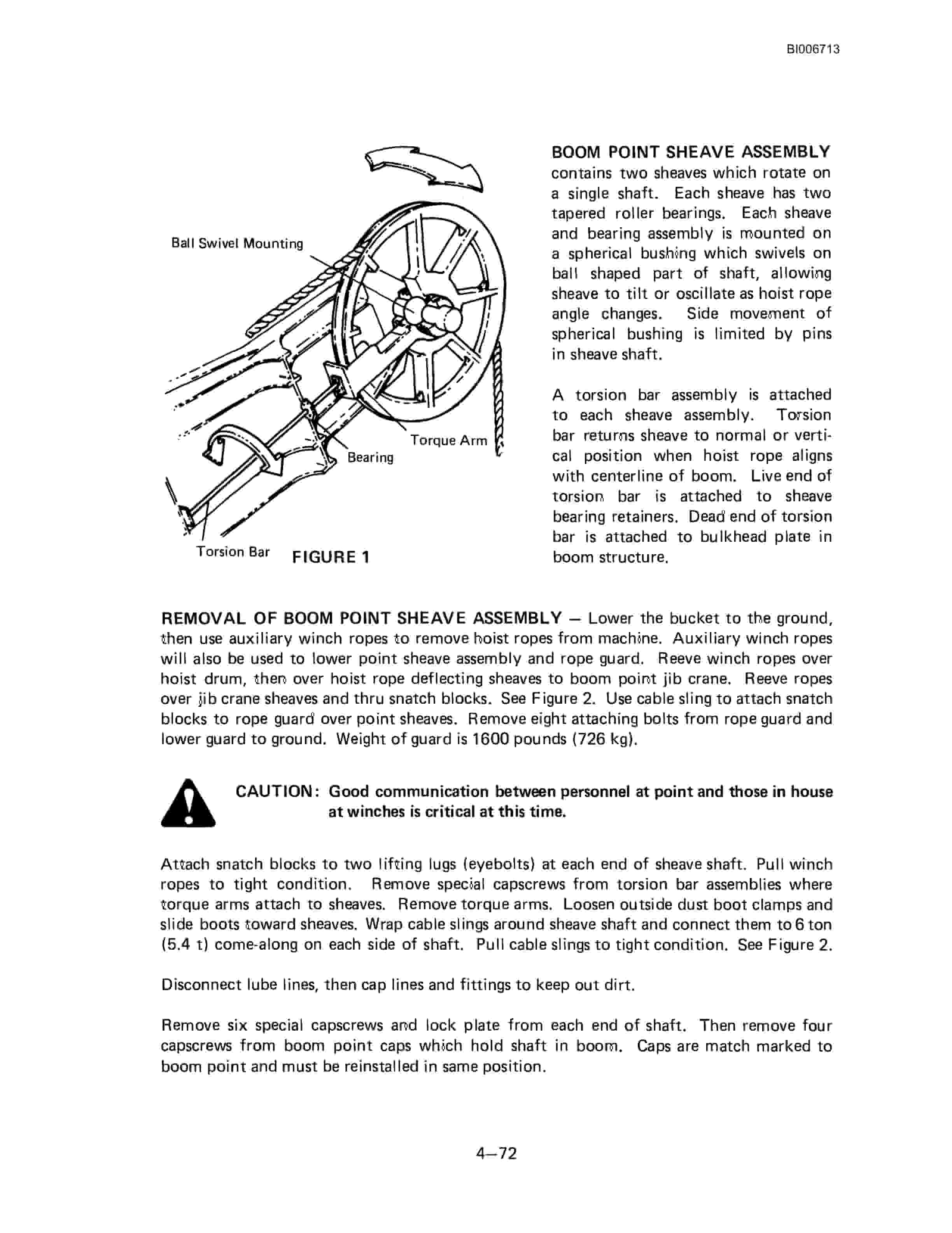 Bucyrus Marion 8200 Walking Dragline Technical Manual BI006713-4