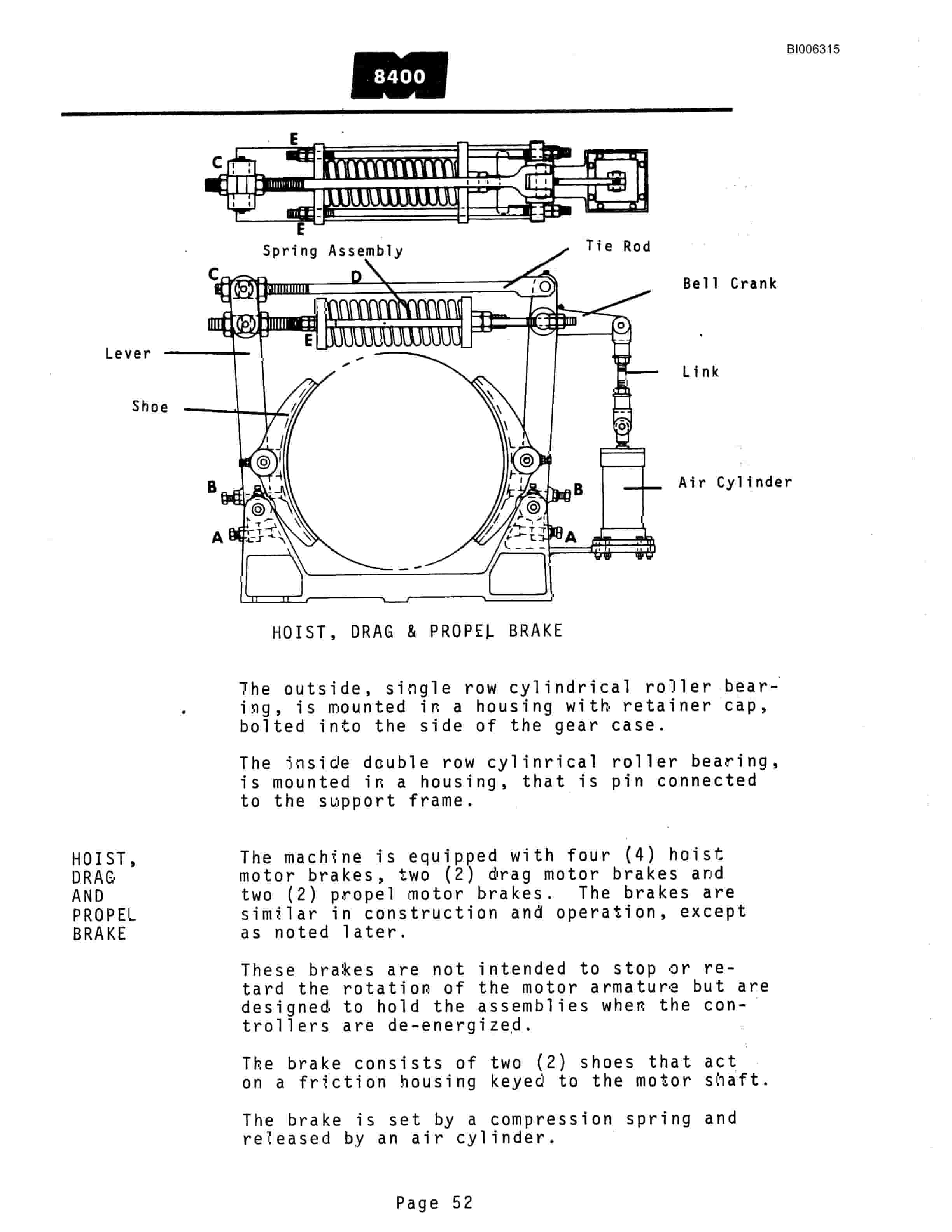 Bucyrus Marion 8400 Walking Dragline Technical Manual BI006315-3