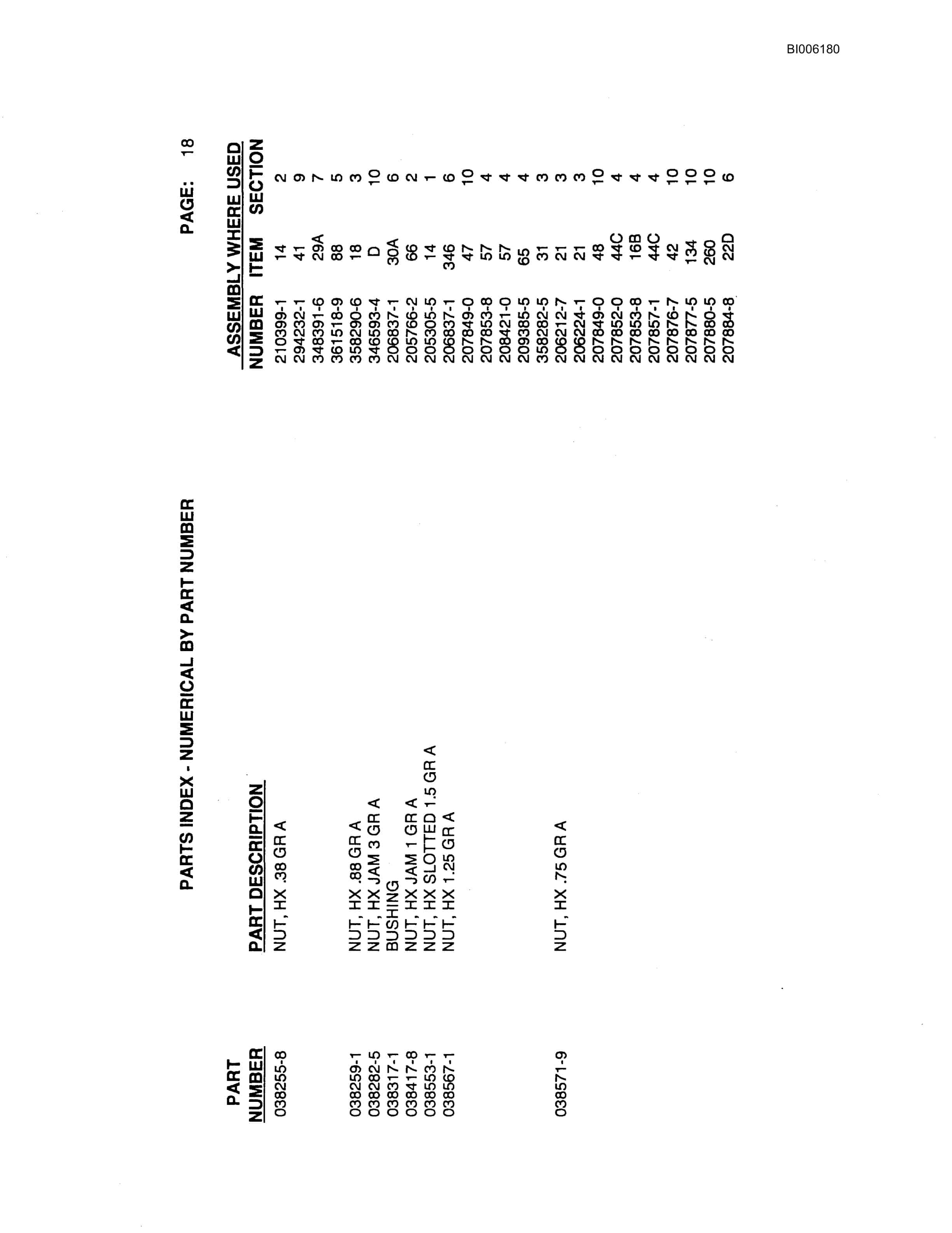Bucyrus Marion 8750 Walking Dragline Parts Catalog BI006180-2