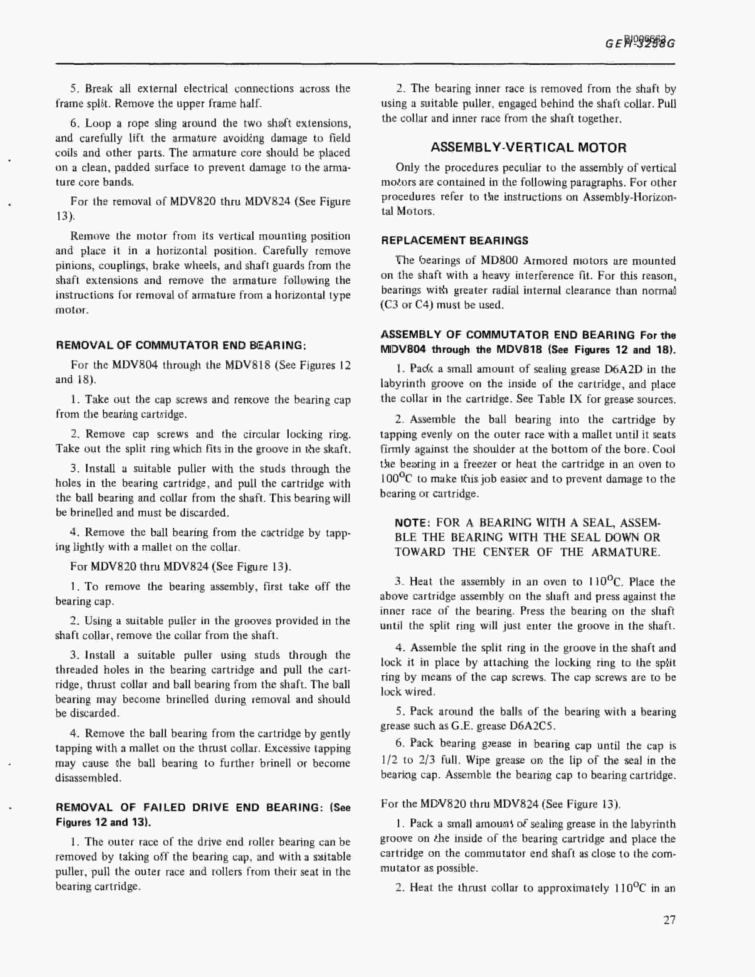 Bucyrus Marion 8750 Walking Dragline Technical Manual BI006662-4