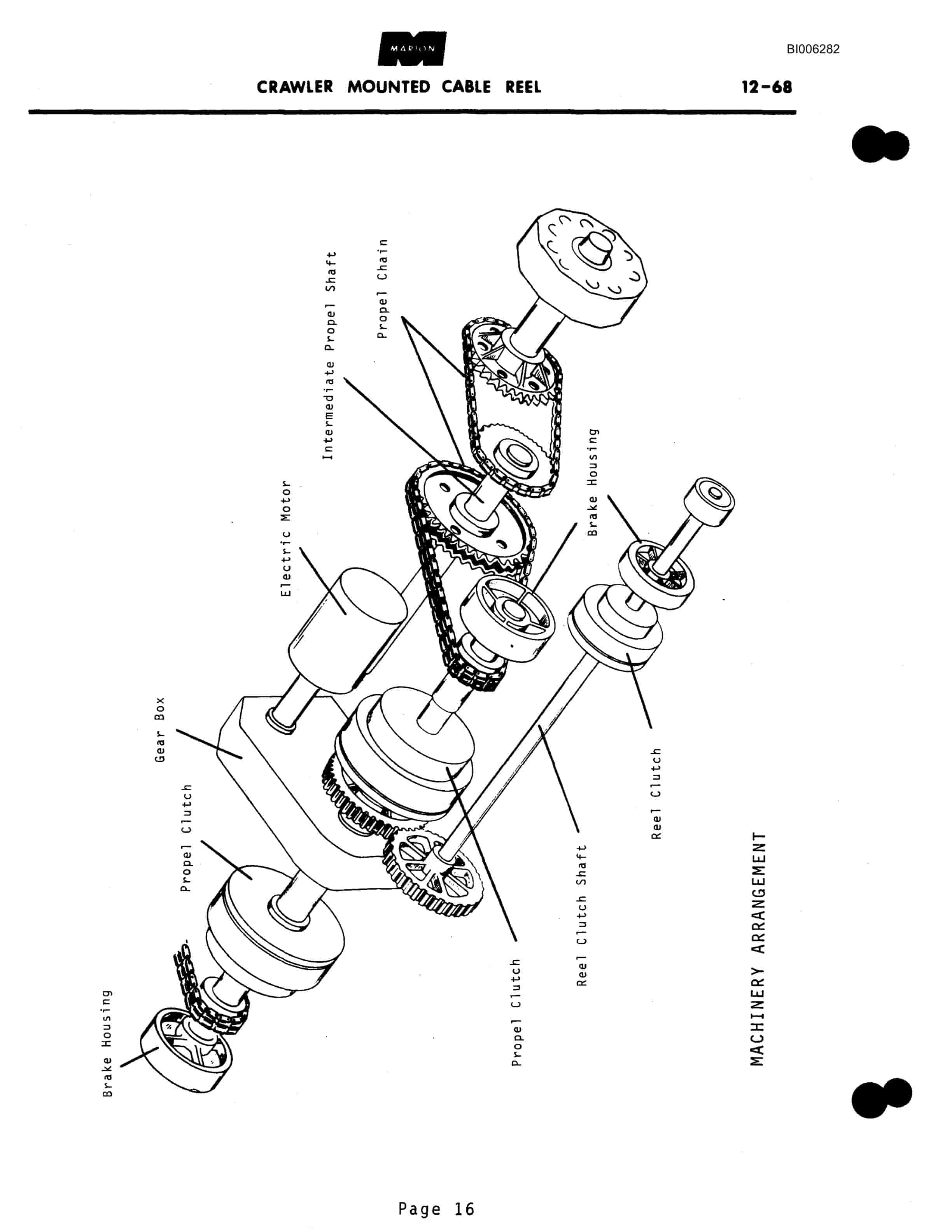 Bucyrus Marion Crawler Mounted Cable Reel Technical Manual BI006282-2
