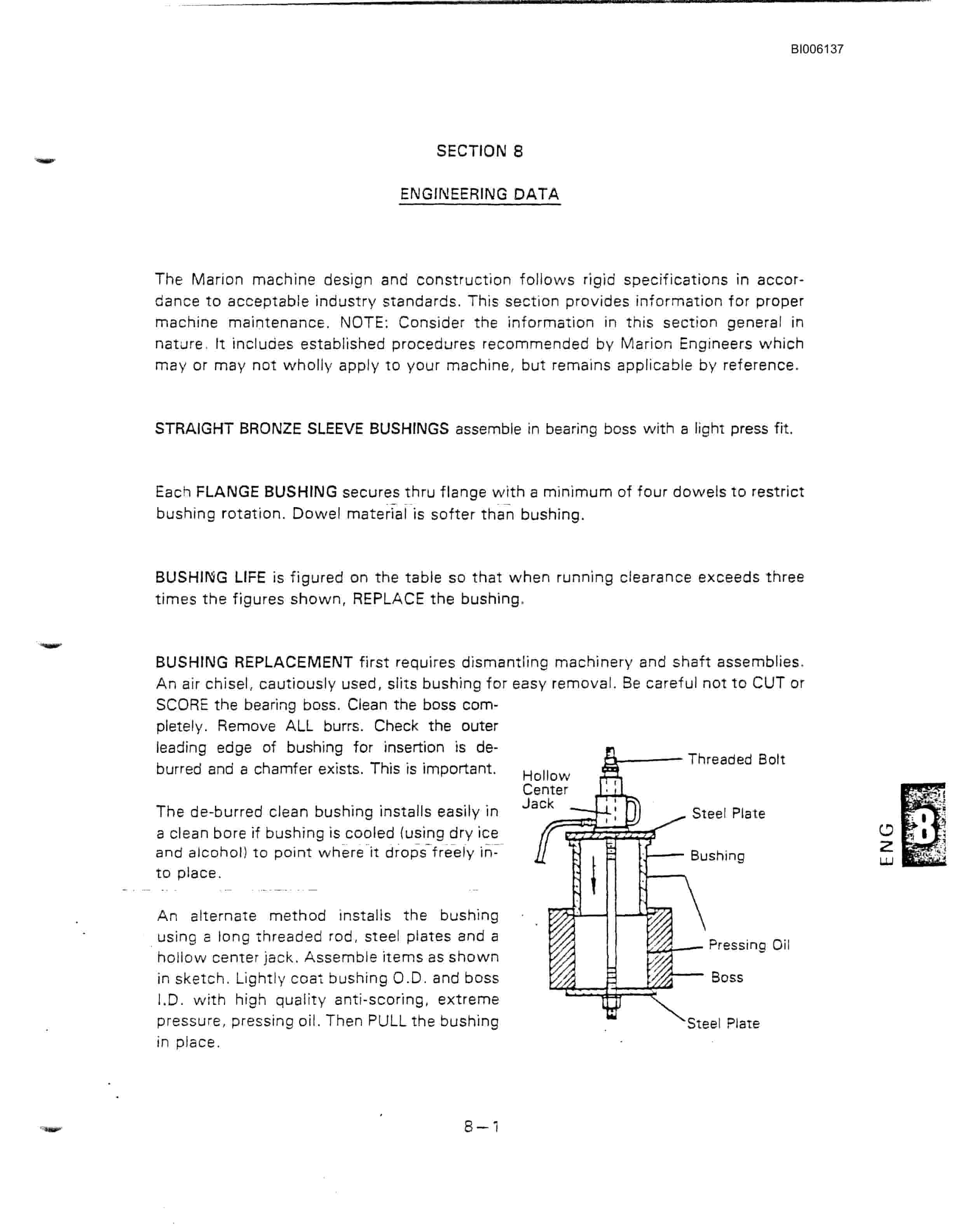 Bucyrus Marion M-2 Blast Hole Drill Technical Manual BI006137-4