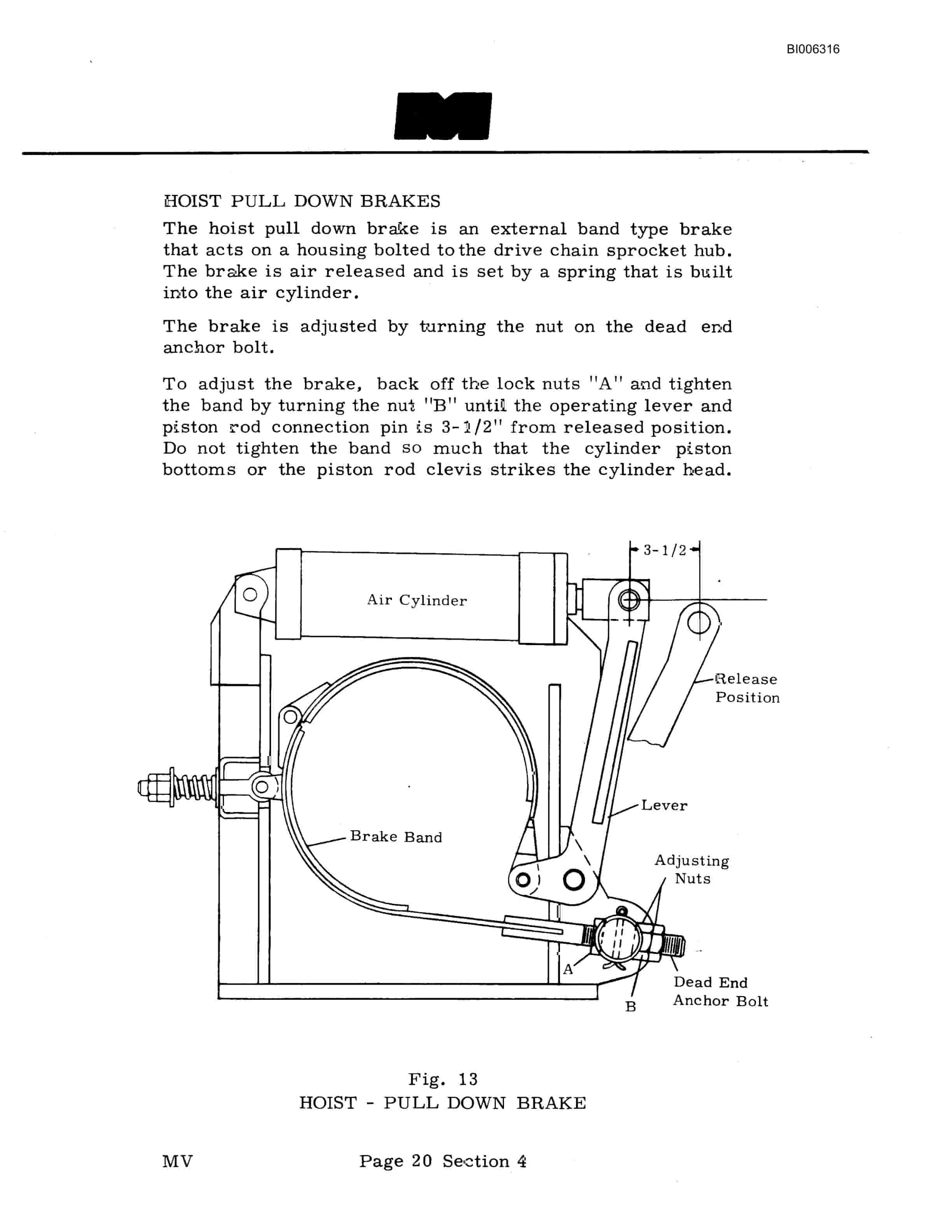 Bucyrus Marion M-4 Blast Hole Drill Technical Manual BI006316-5