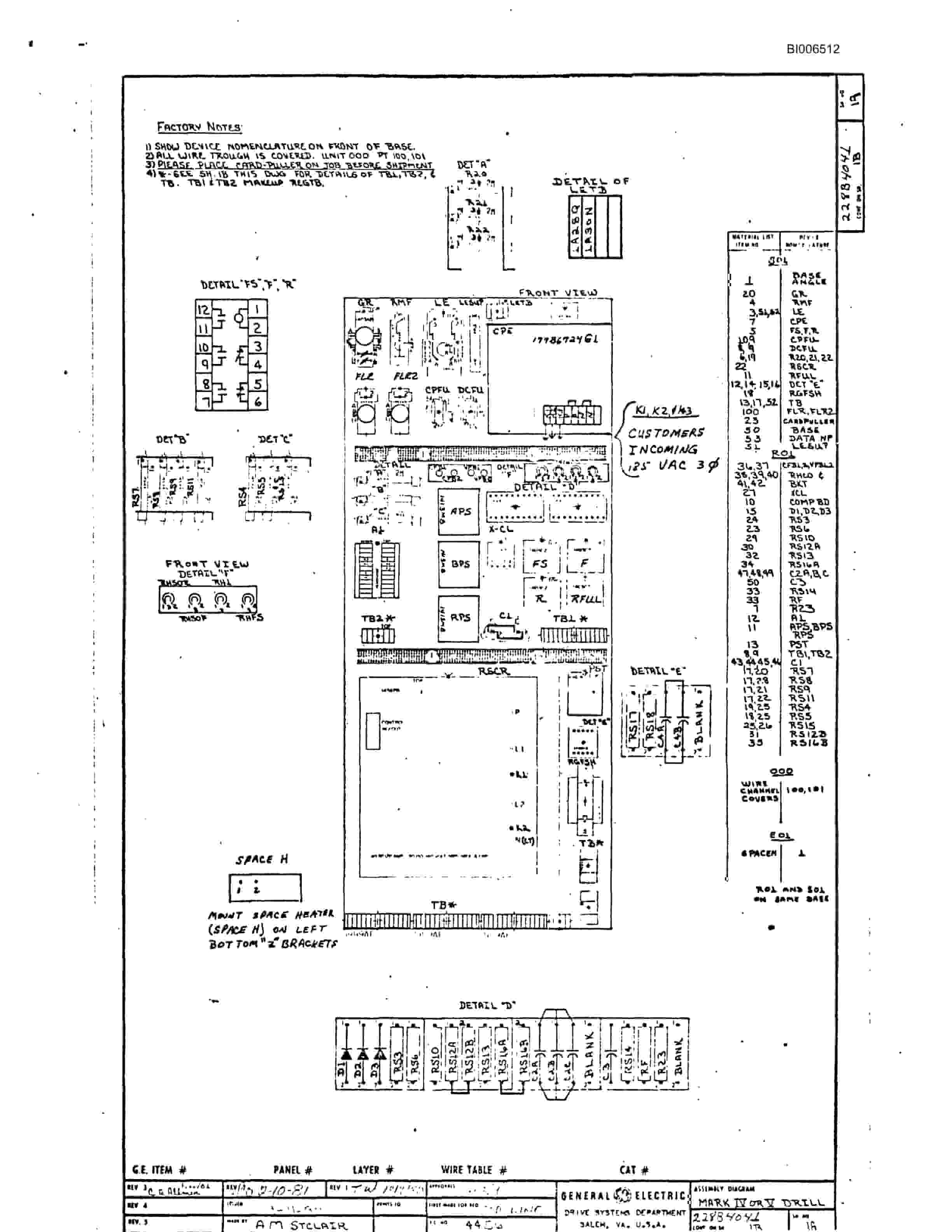 Bucyrus Marion M-4 Drill Technical Manual BI006512-4