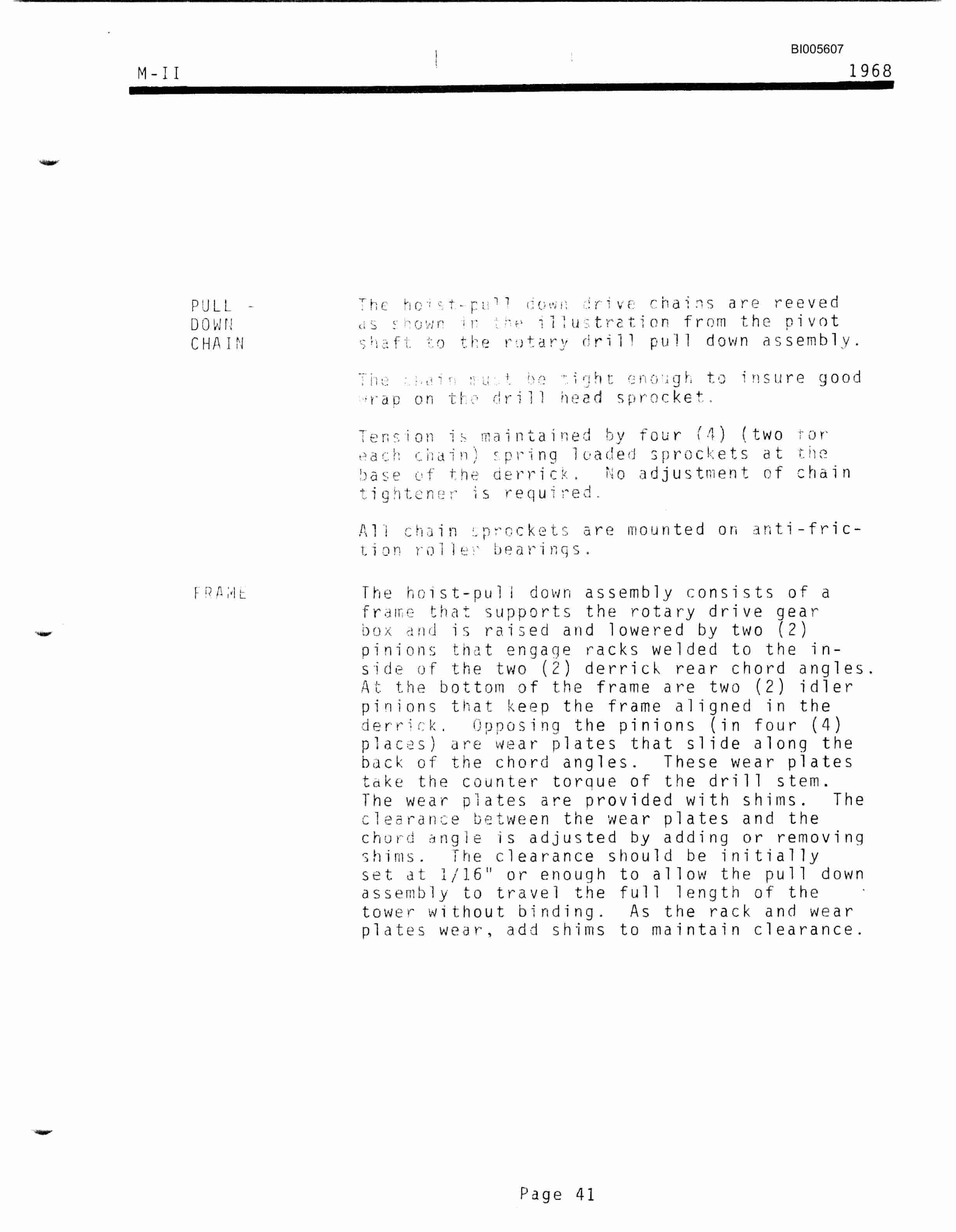 Bucyrus Marion M-II Rotary Drill Technical Manual BI005607-2