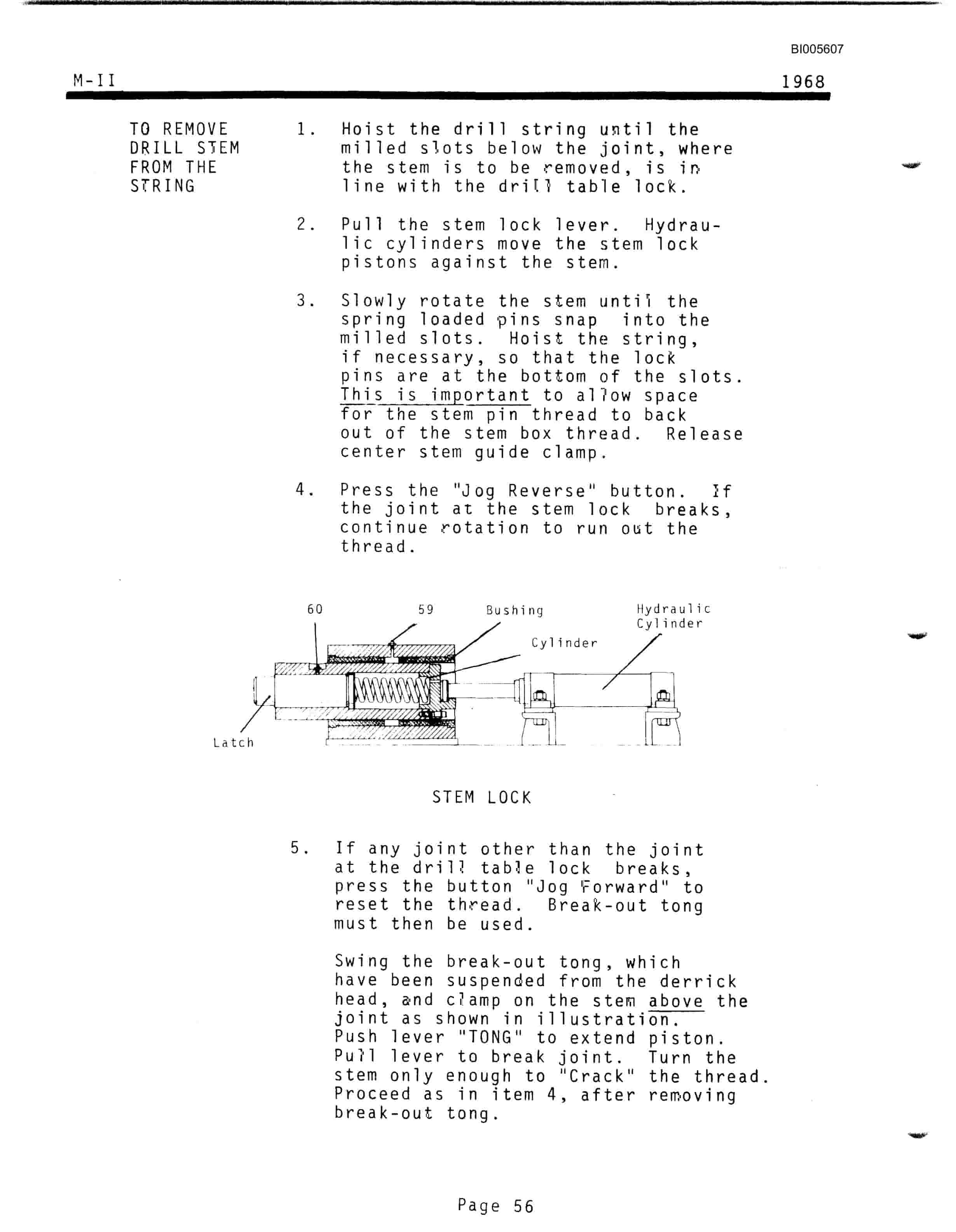 Bucyrus Marion M-II Rotary Drill Technical Manual BI005607-3