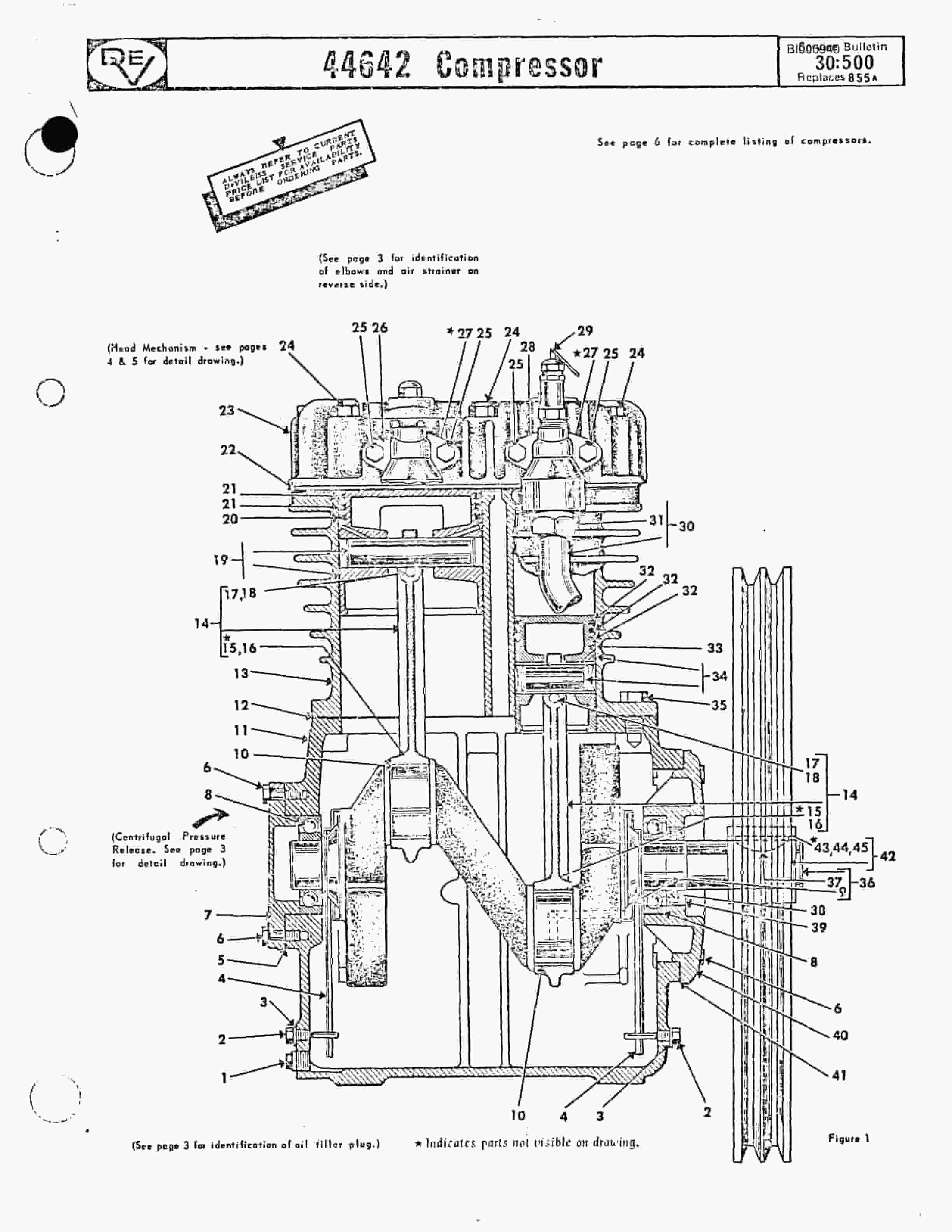 Bucyrus Marion M3-B Drill Hobet Mining Parts Catalog BI005940-3